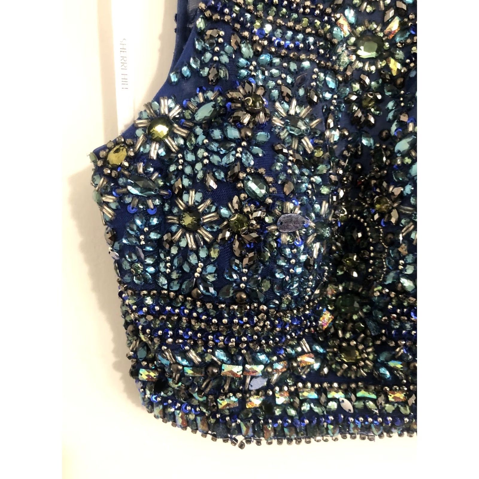 Vintage VINTAGE Sherri Hill Formal Jeweled Halter Top For Skirt Dress Prom Size XXS / US 00 / IT 34 - 4 Thumbnail