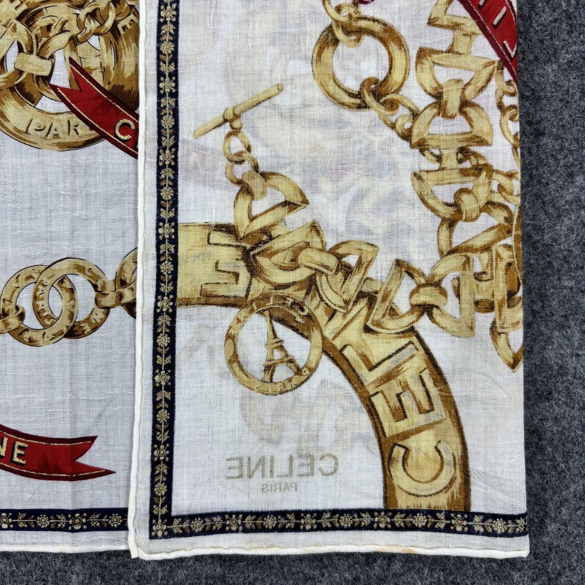 Vintage Celine Handkerchief # E059 # Bandana # Neckerchief Size ONE SIZE - 7 Thumbnail