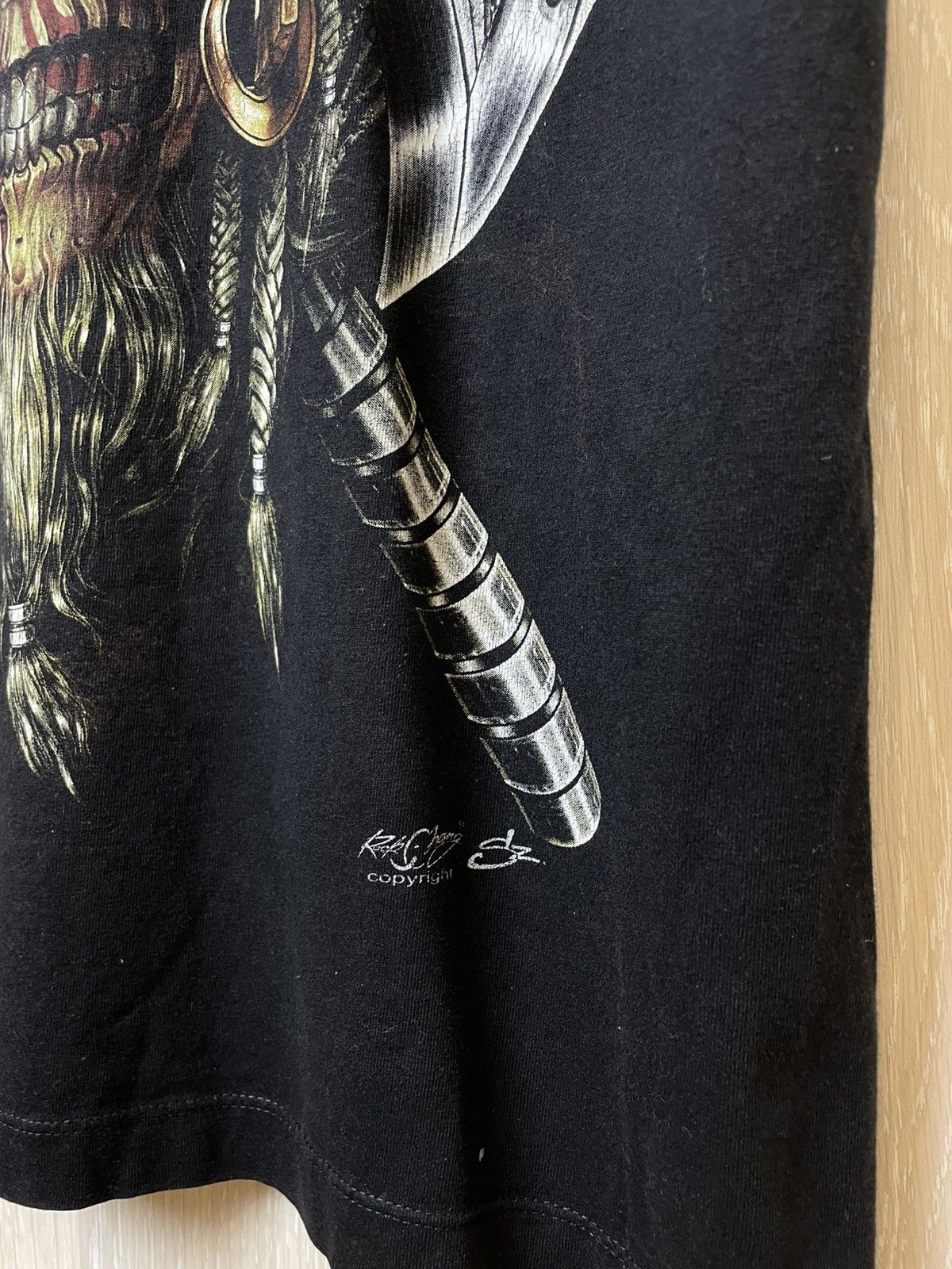 Affliction × Band Tees × Vintage CRAZY VINTAGE Y2K ROCK CHANG AFFLICTION WARRIOR T-SHIRT Size US M / EU 48-50 / 2 - 3 Thumbnail