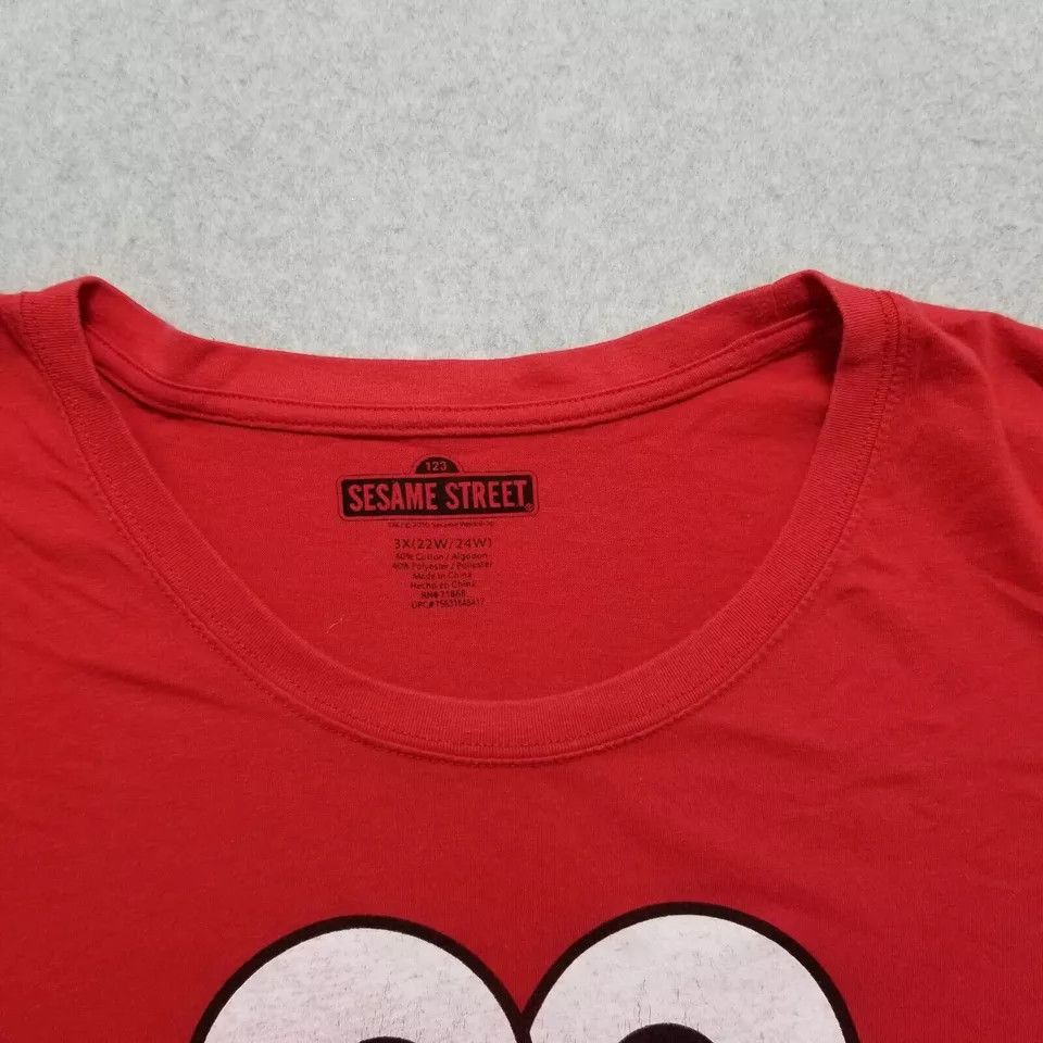 Other Sesame Street Shirt Womens 3X Red Short Sleeve Size ONE SIZE - 5 Thumbnail