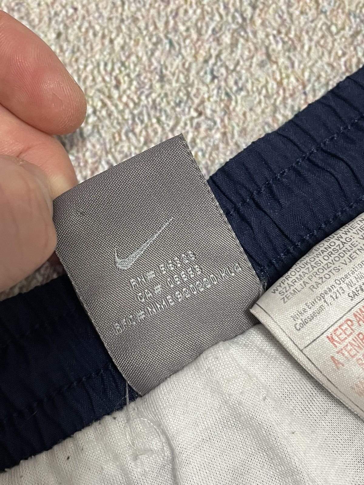 Nike Vintage Nike Nylon Drill Navy Track Pants Size US 38 / EU 54 - 7 Thumbnail