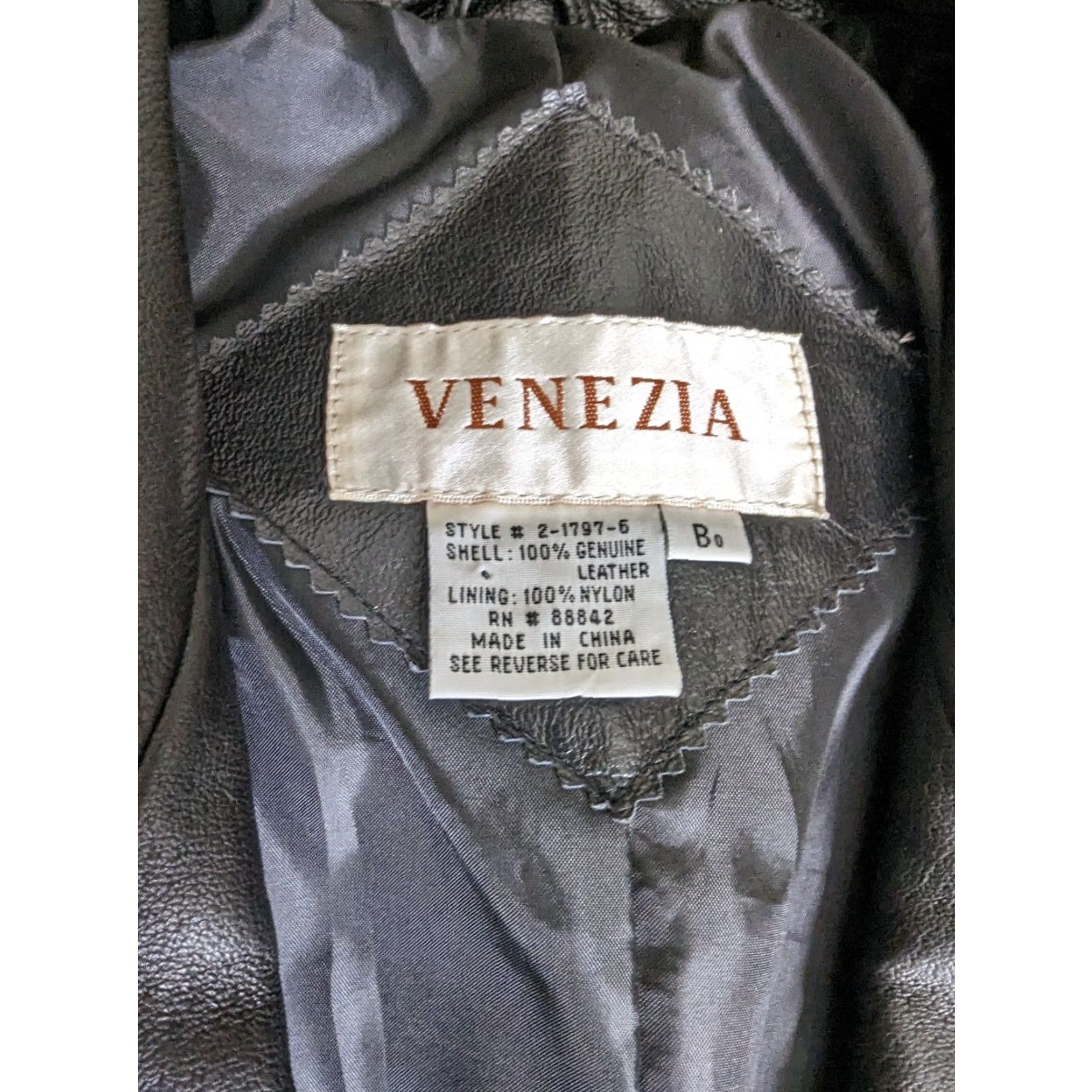 Vintage VINTAGE Y2K Womens XL Leather Blazer Jacket Black Button Moto Bomber Biker Size XL / US 12-14 / IT 48-50 - 4 Thumbnail