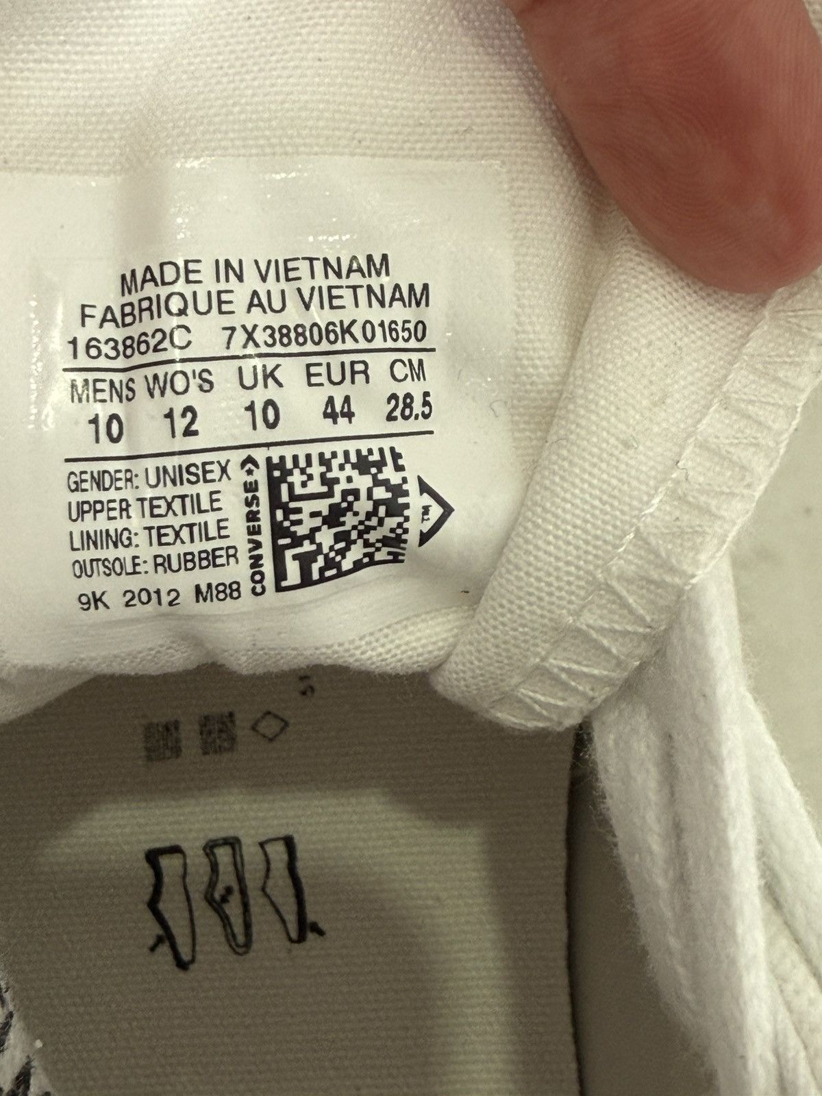 Converse × Off-White Converse Chuck Taylor All Star 70 Hi Off-White Size: US M 10 Size US 10 / EU 43 - 8 Thumbnail