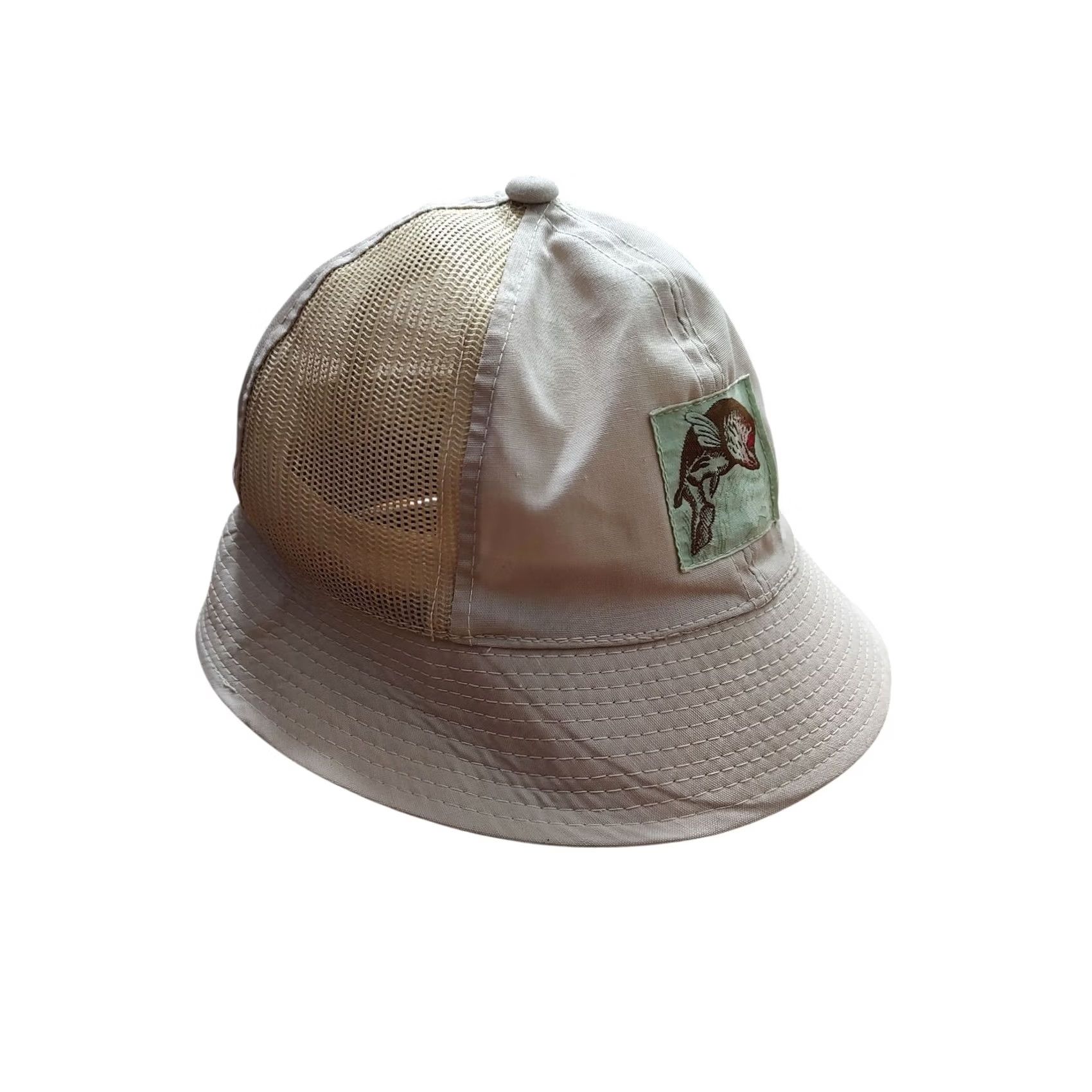 Vintage Karisma Bucket Hat M Beige Outdoor Fish Golf Fishing Summer Unisex Adults Size ONE SIZE - 2 Thumbnail