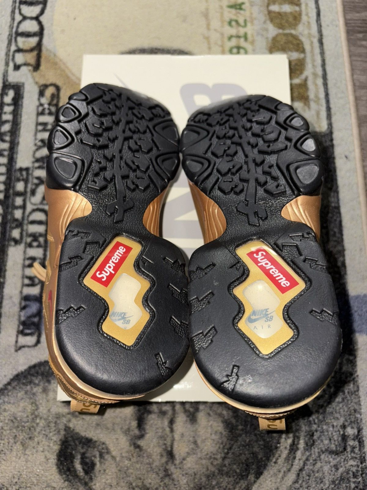 Nike × Supreme Supreme SB Air Max 2 CB ‘94 Low Supreme Metallic Gold Size US 11.5 / EU 44-45 - 7 Thumbnail