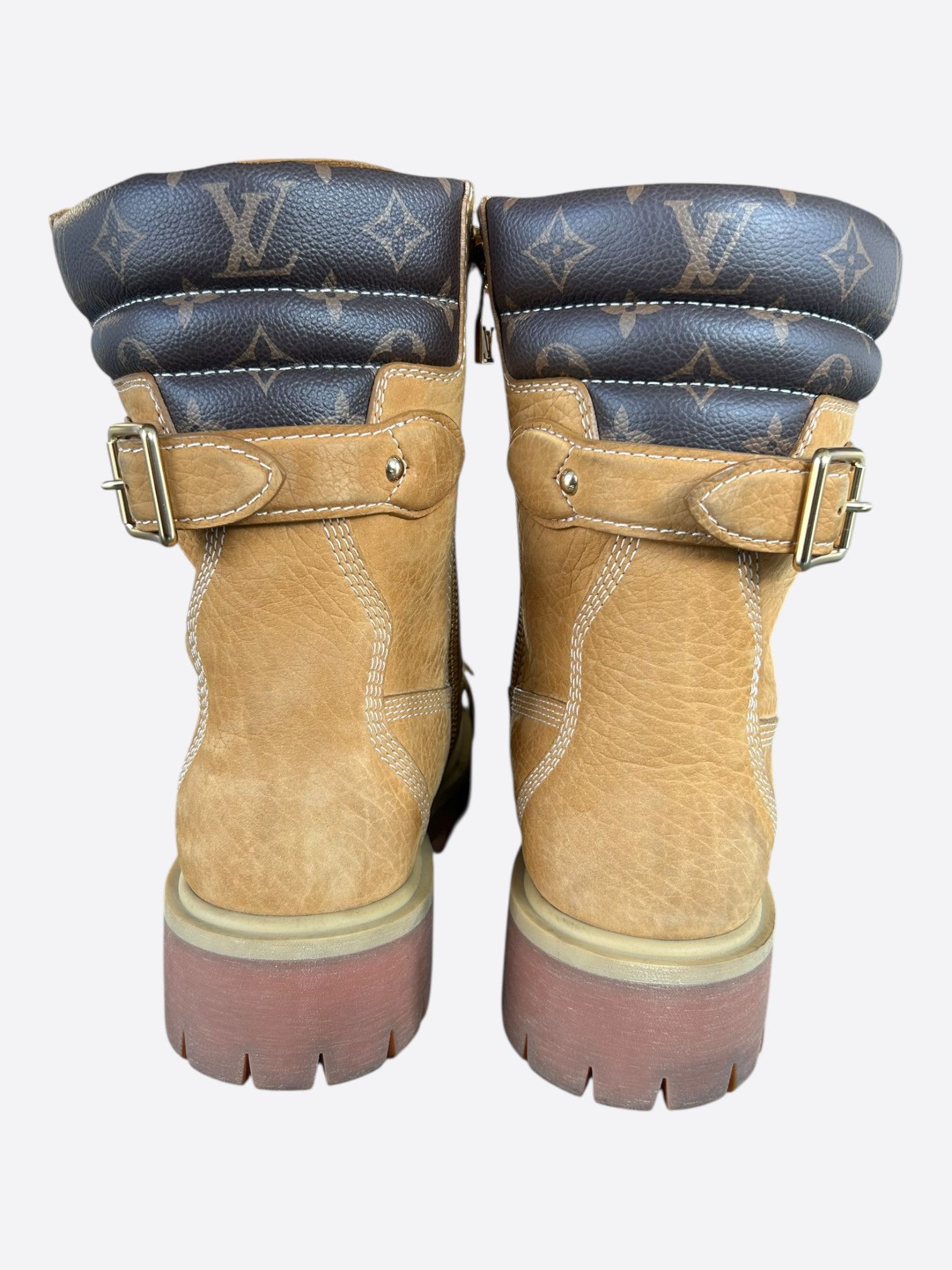 Louis Vuitton Louis Vuitton Timberland Wheat & Brown Monogram Ranger Boots Size US 9 / EU 42 - 4 Thumbnail