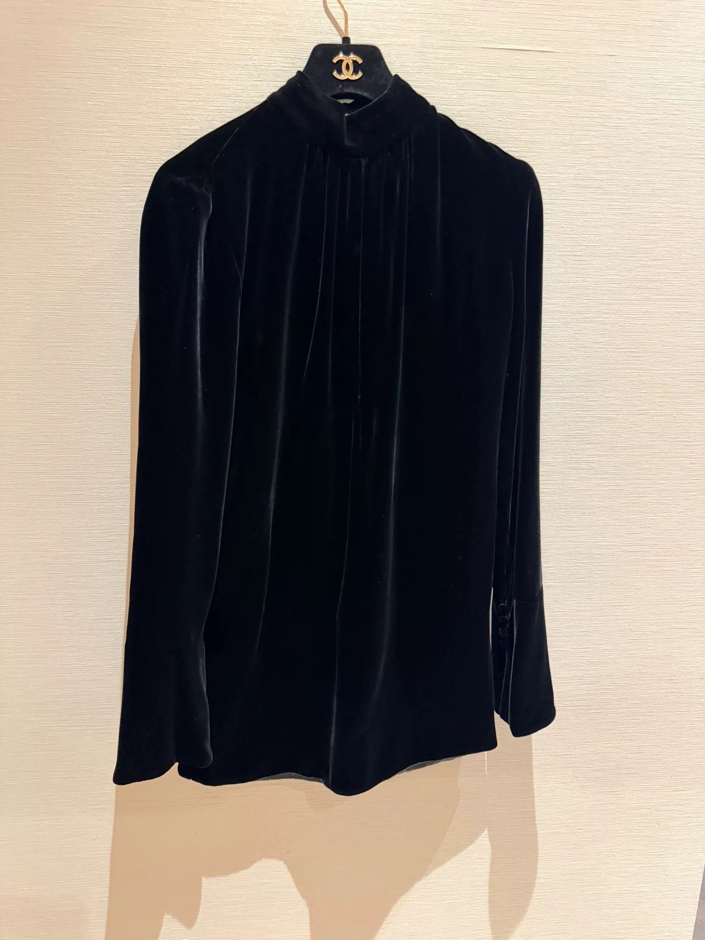 Saint Laurent Paris YSL Saint Laurent Black Velvet Short Dress Size M / US 6-8 / IT 42-44 - 1 Thumbnail