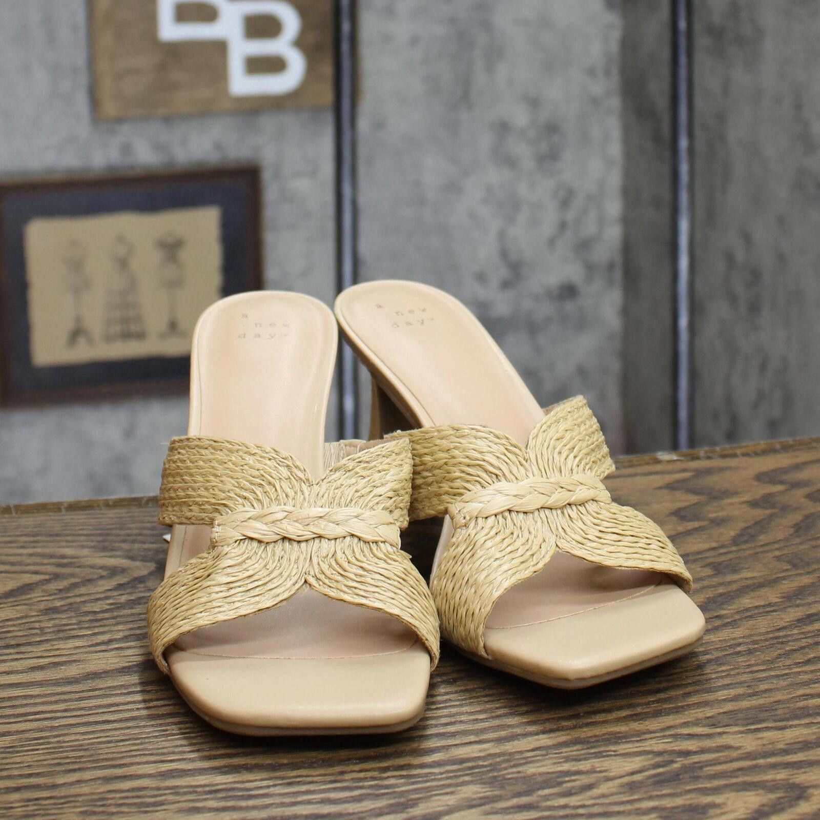 Designer NWT A New Day Mule Heels 89530591 Beige Brown 8.5M 8.5 M Size US 8.5 / IT 38.5 - 3 Thumbnail