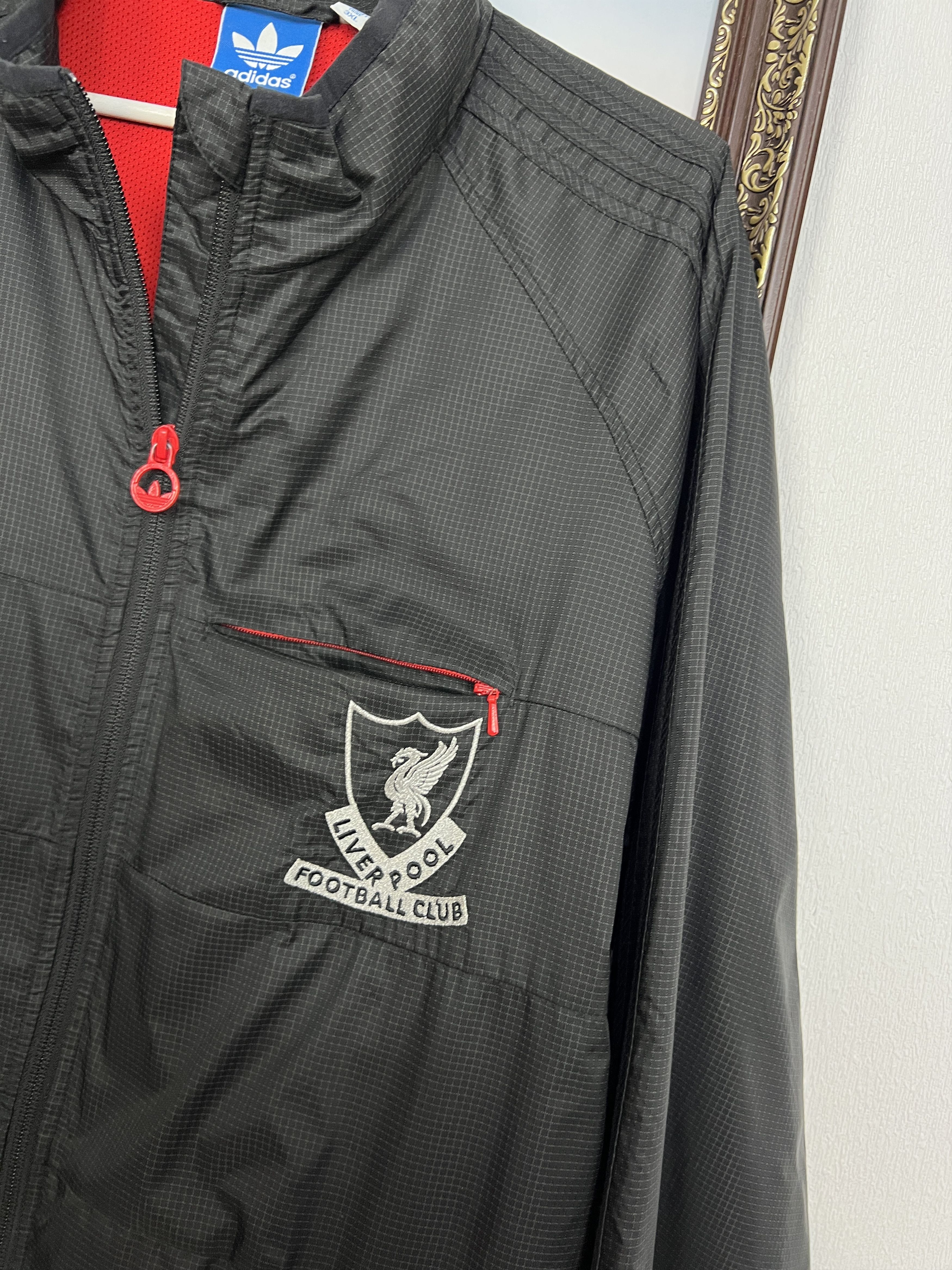 Adidas Vintage Originals Liverpool Football Jacket Soccer Track Top Size US XXL / EU 58 / 5 - 4 Thumbnail