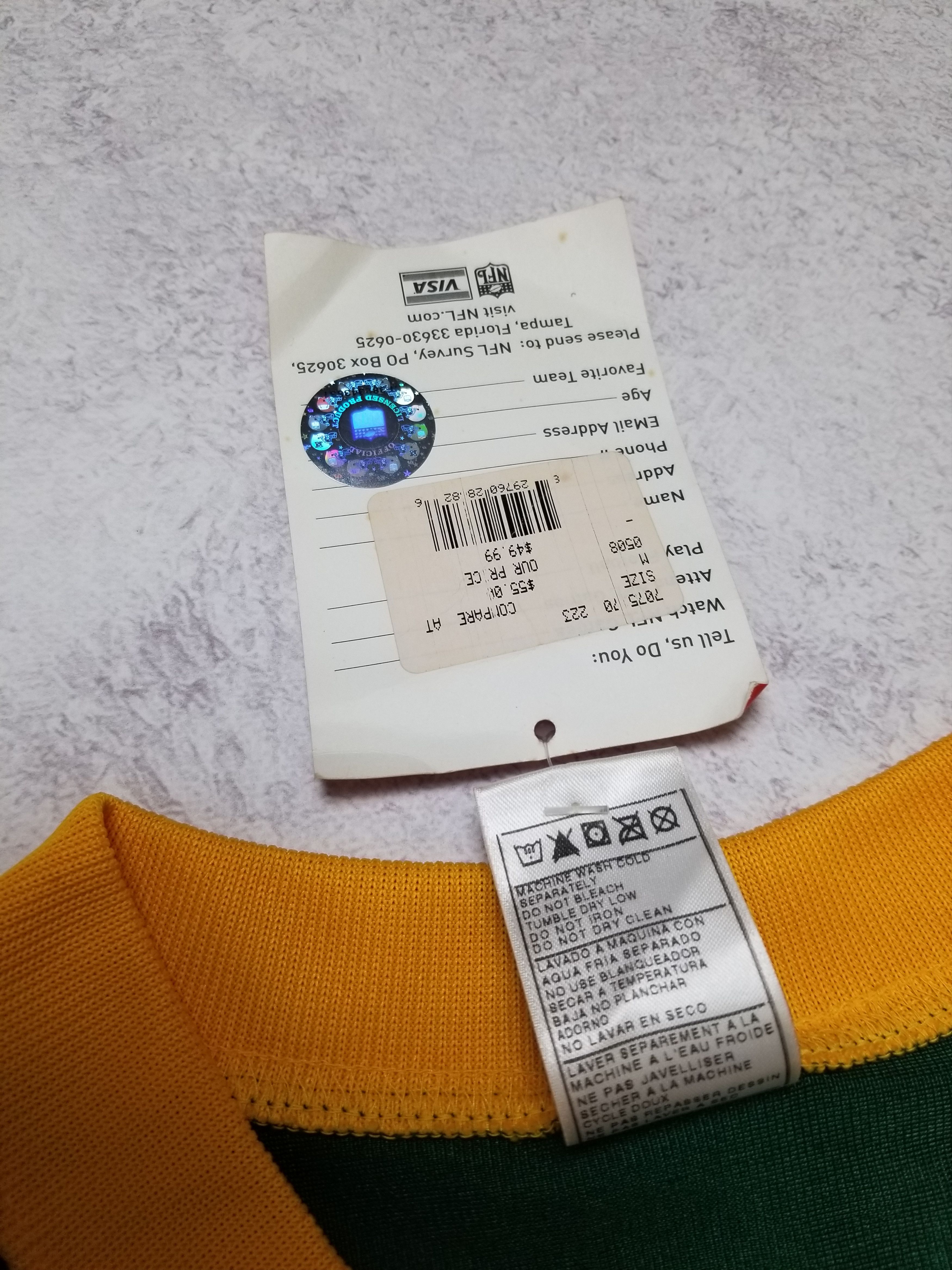 Reebok New Vintage Green Bay Packers Favre #4 Reebok NFL Jerse Size US M / EU 48-50 / 2 - 12 Thumbnail