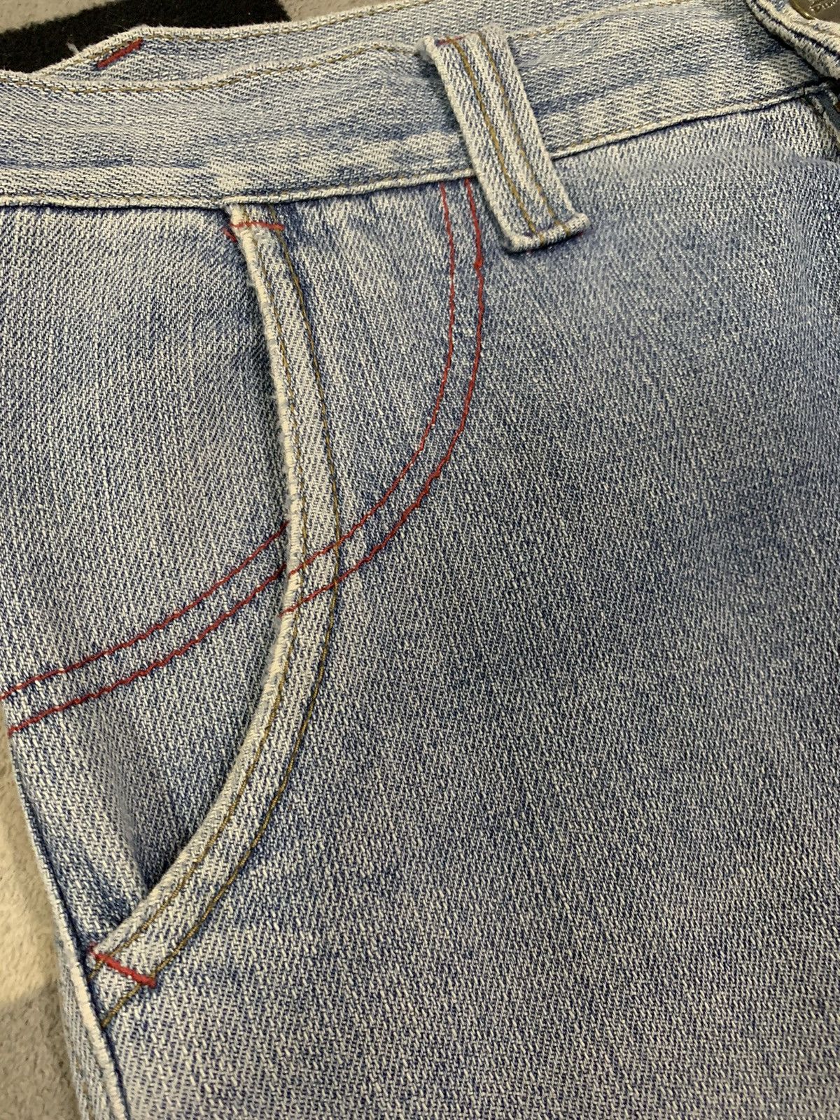 JNCO Y2K Piko Hawaiian Multi-pockets Distressed Baggy Cargo Jeans Size US 31 - 6 Thumbnail