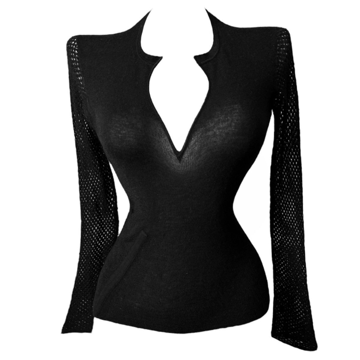 Gucci Tom Ford for Gucci cashmere sweater with a deep neckline Size S / US 4 / IT 40 - 1 Thumbnail