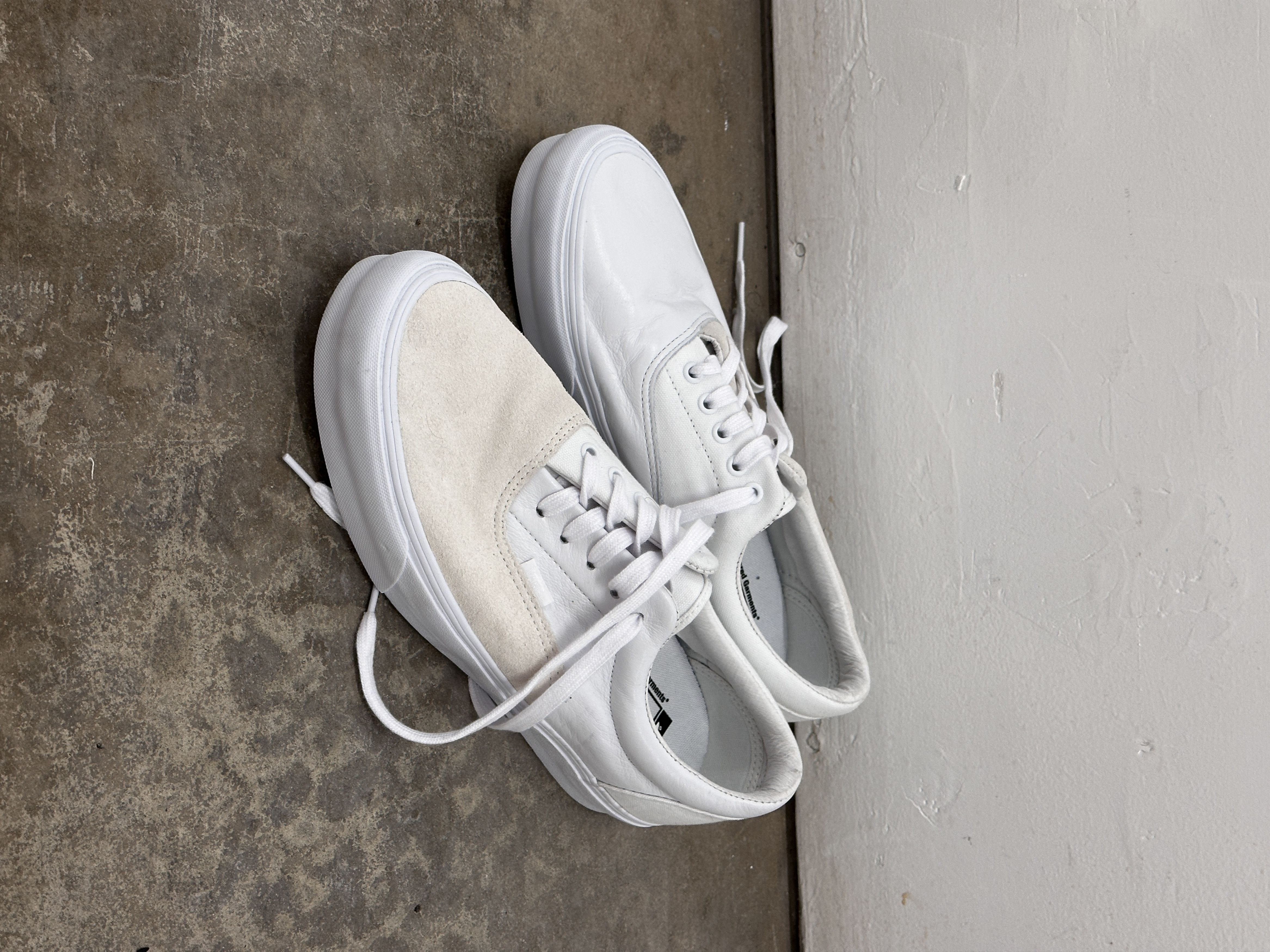image of New Era Special. Vans, Engineered Garments. Size 12. 011 Shoes in White, Men's
