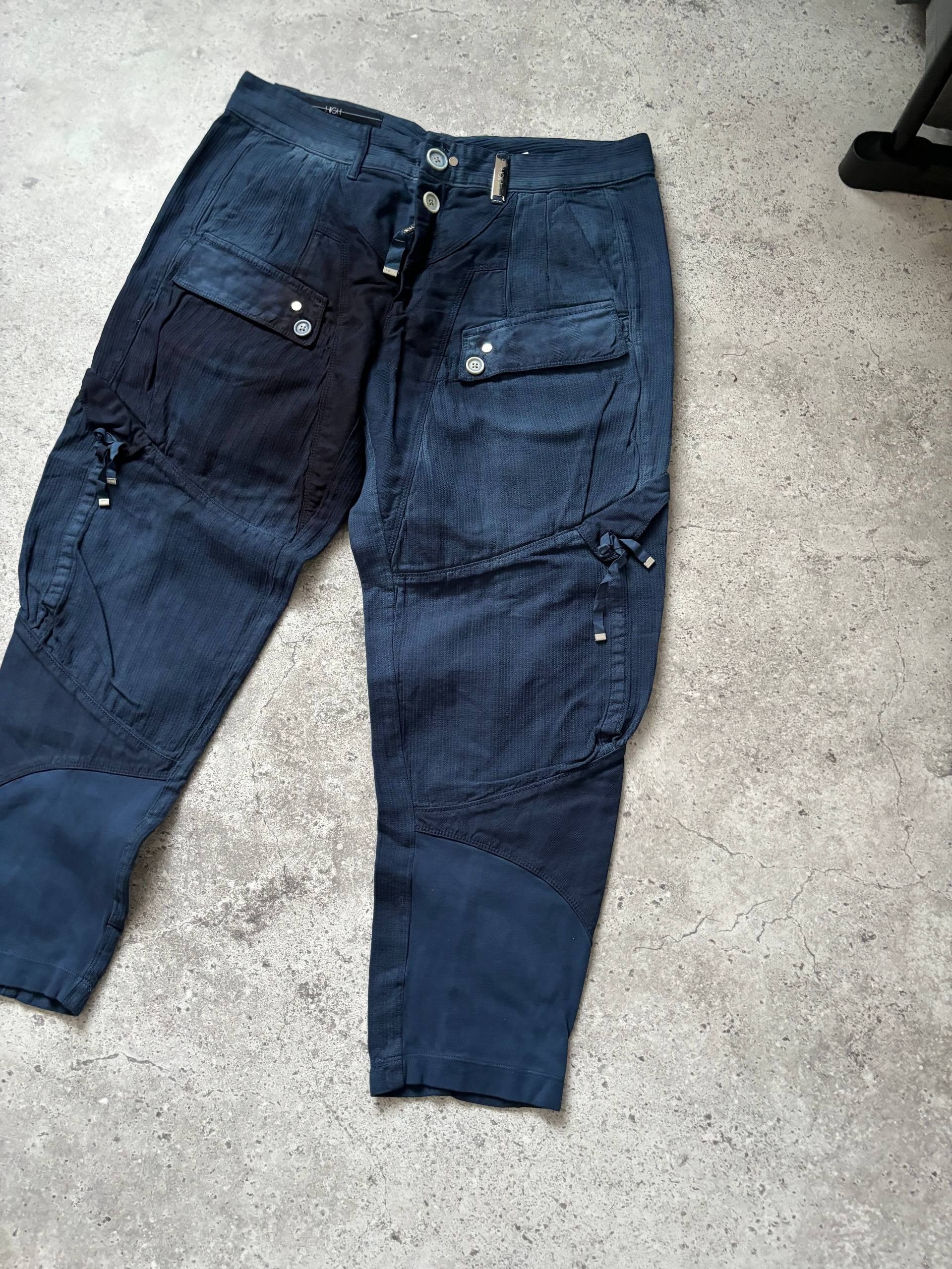 Japanese Brand Avant Garde Designer High Use Washed Cargo Pants Size US 32 / EU 48 - 2 Thumbnail