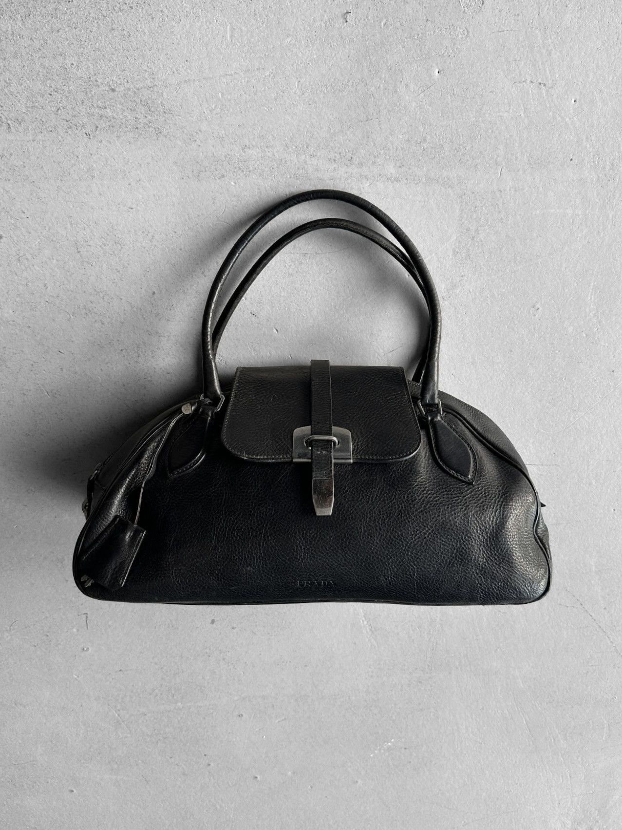 PRADA A/W 2001 BOSTON LEATHER BAG
