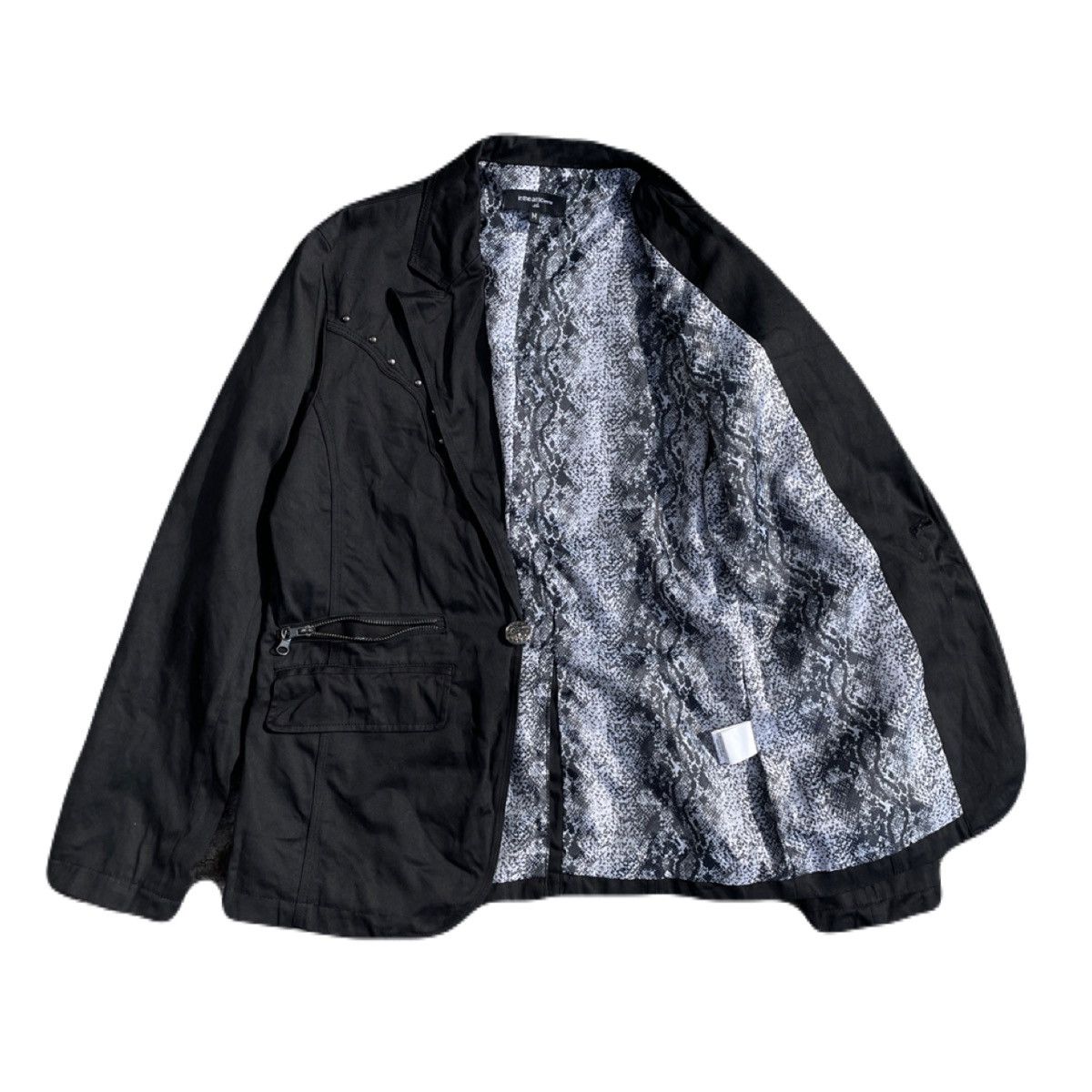 If Six Was Nine 2000s In the attic homme Studded Python Jacket Japanese Vkei Size US S / EU 44-46 / 1 - 4 Thumbnail