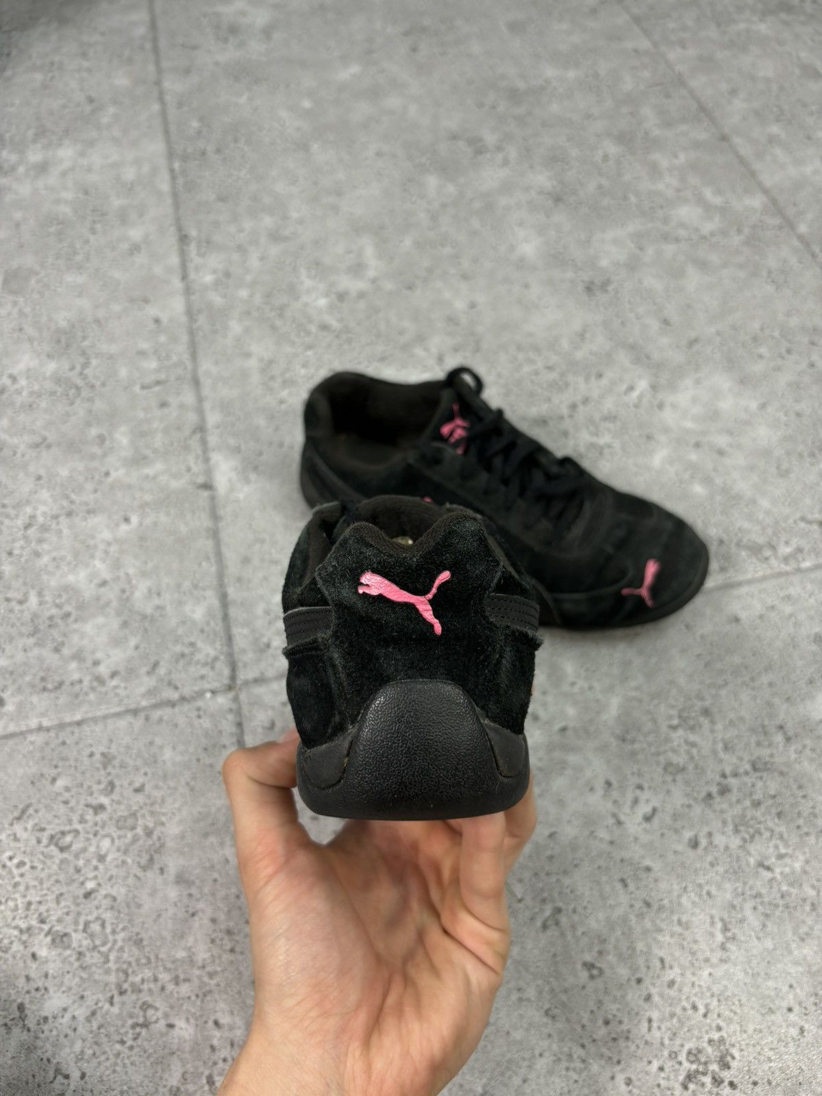 Japanese Brand × Puma × Vintage Vintage Puma Speed Cat Y2K 00s Low Top Sneakers Black Suede Size US 6.5 / IT 36.5 - 3 Thumbnail