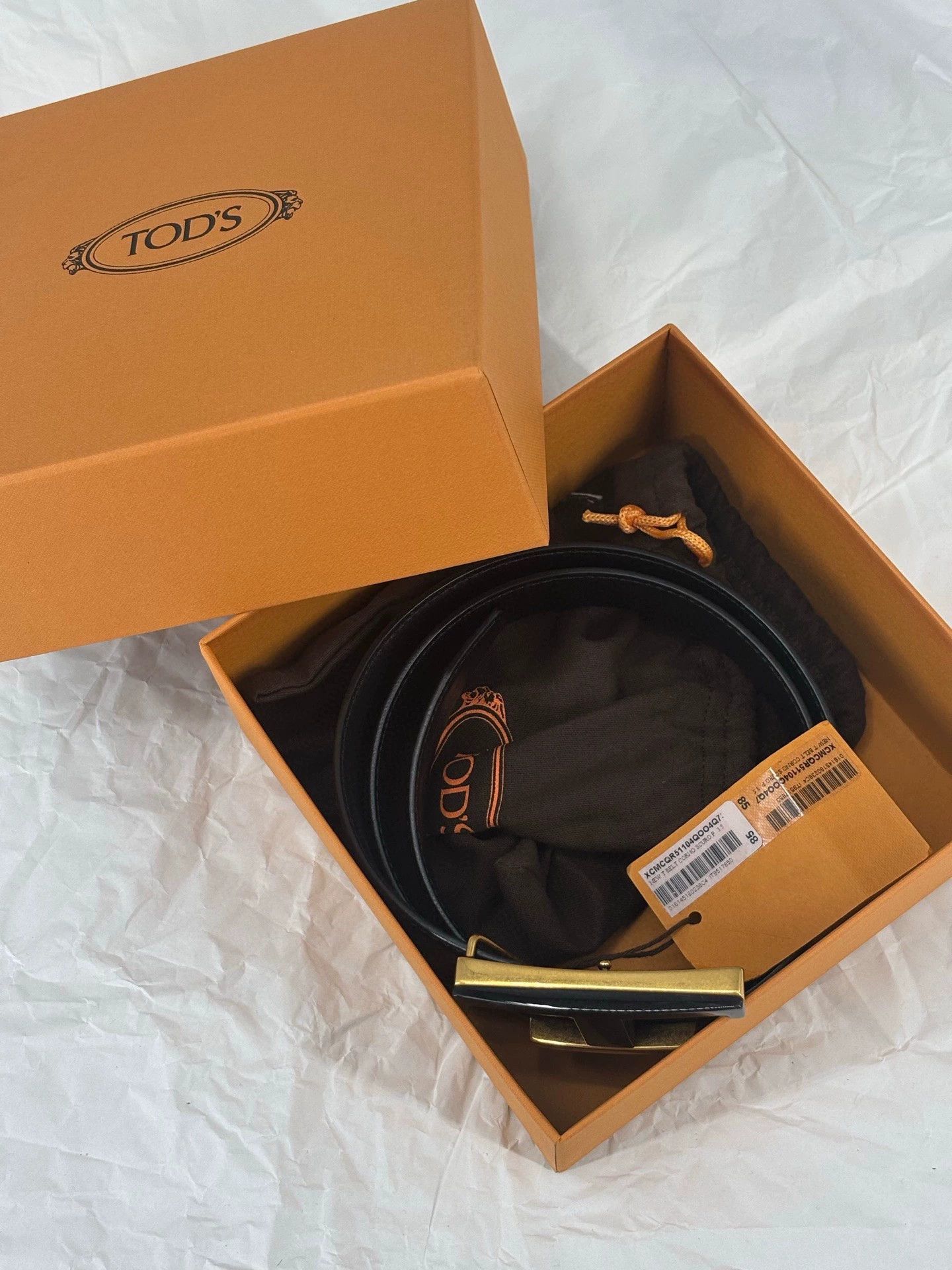 Tod's tod's black leather belt with t logo Size ONE SIZE - 1 Thumbnail