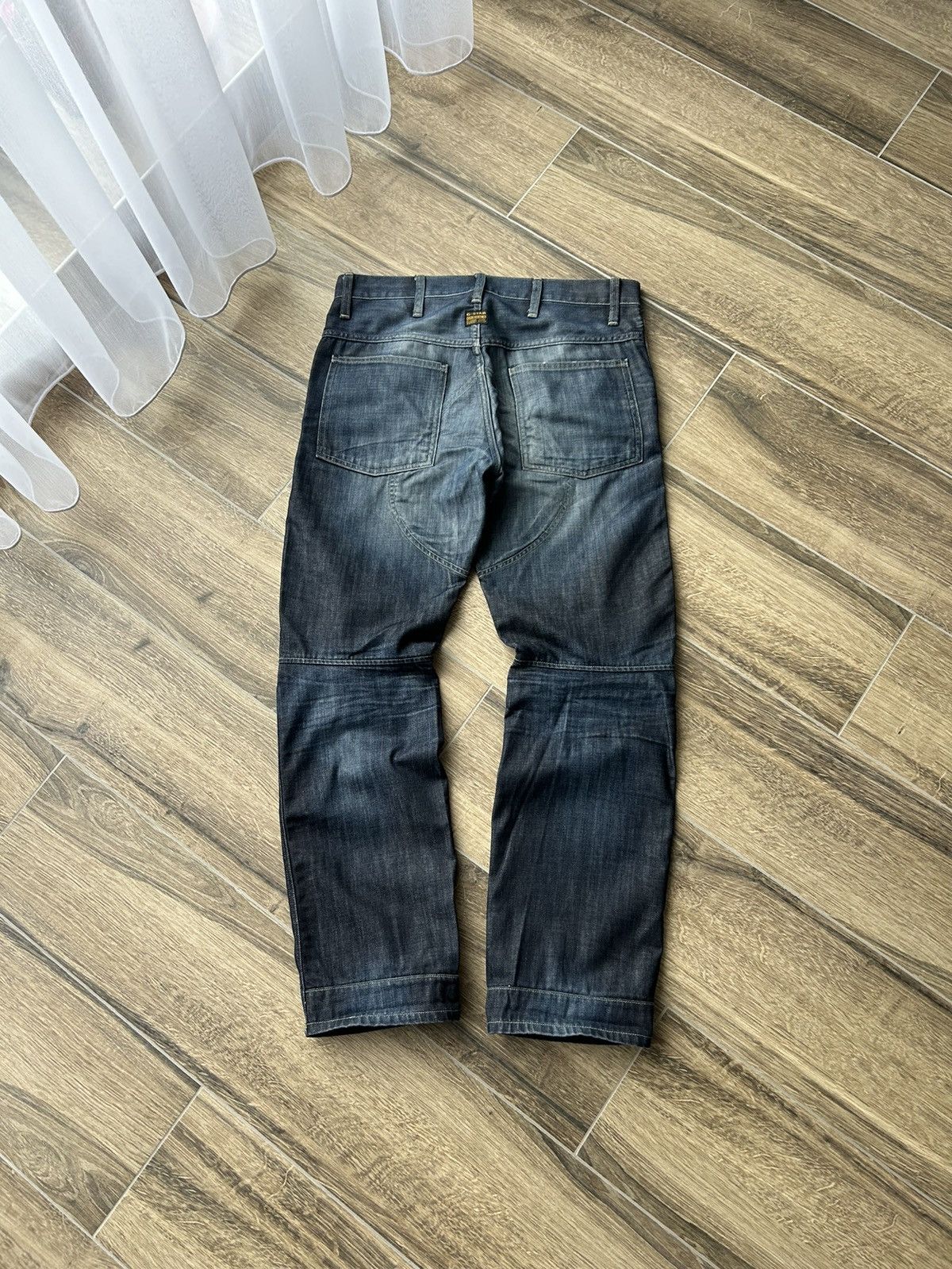 G-Star × Vintage Vintage G star Raw dark denim biker jeans 32/32 mens Size US 32 / EU 48 - 1 Thumbnail