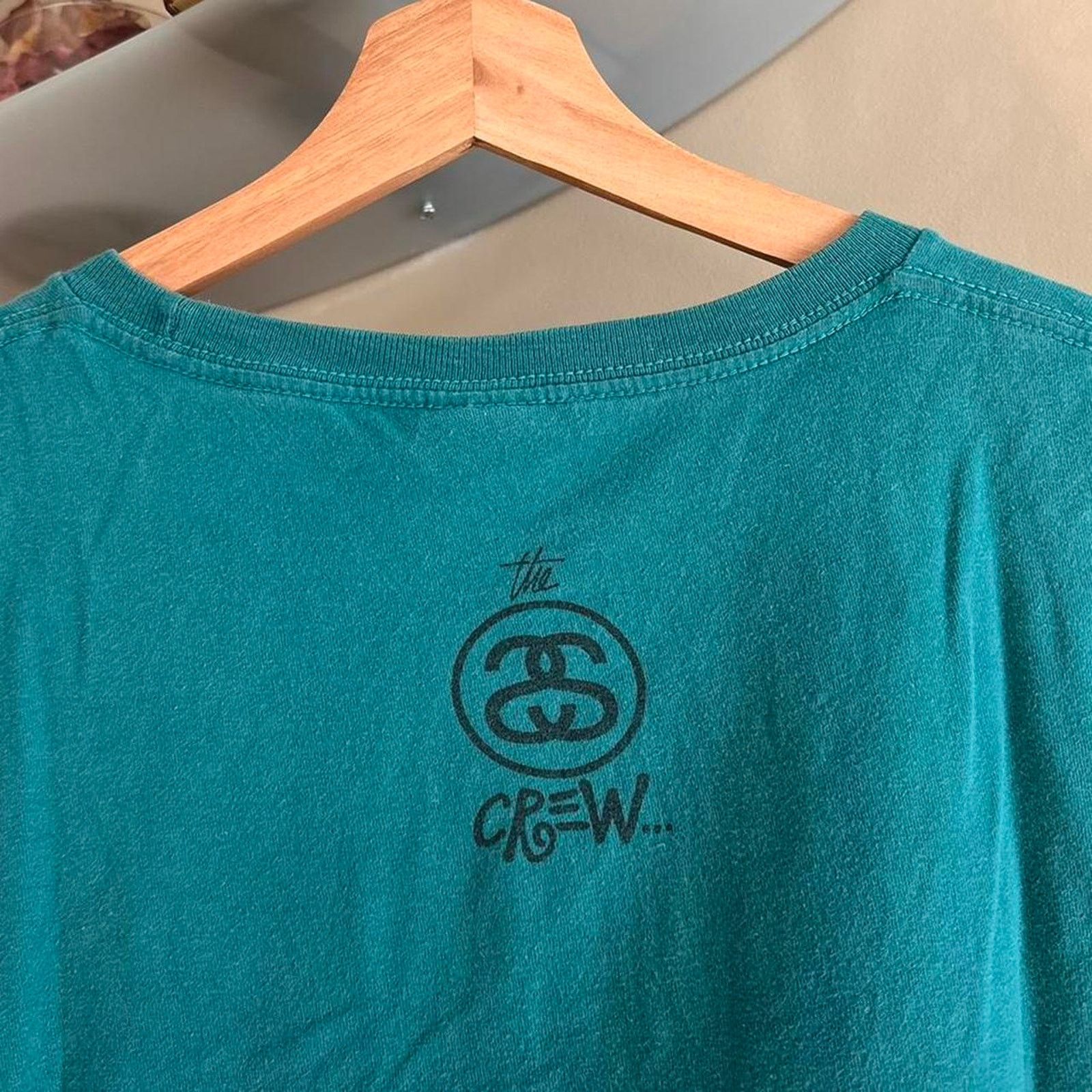 Stussy × Vintage Vintage Y2K Stussy International Crew Shirt Size US L / EU 52-54 / 3 - 7 Thumbnail
