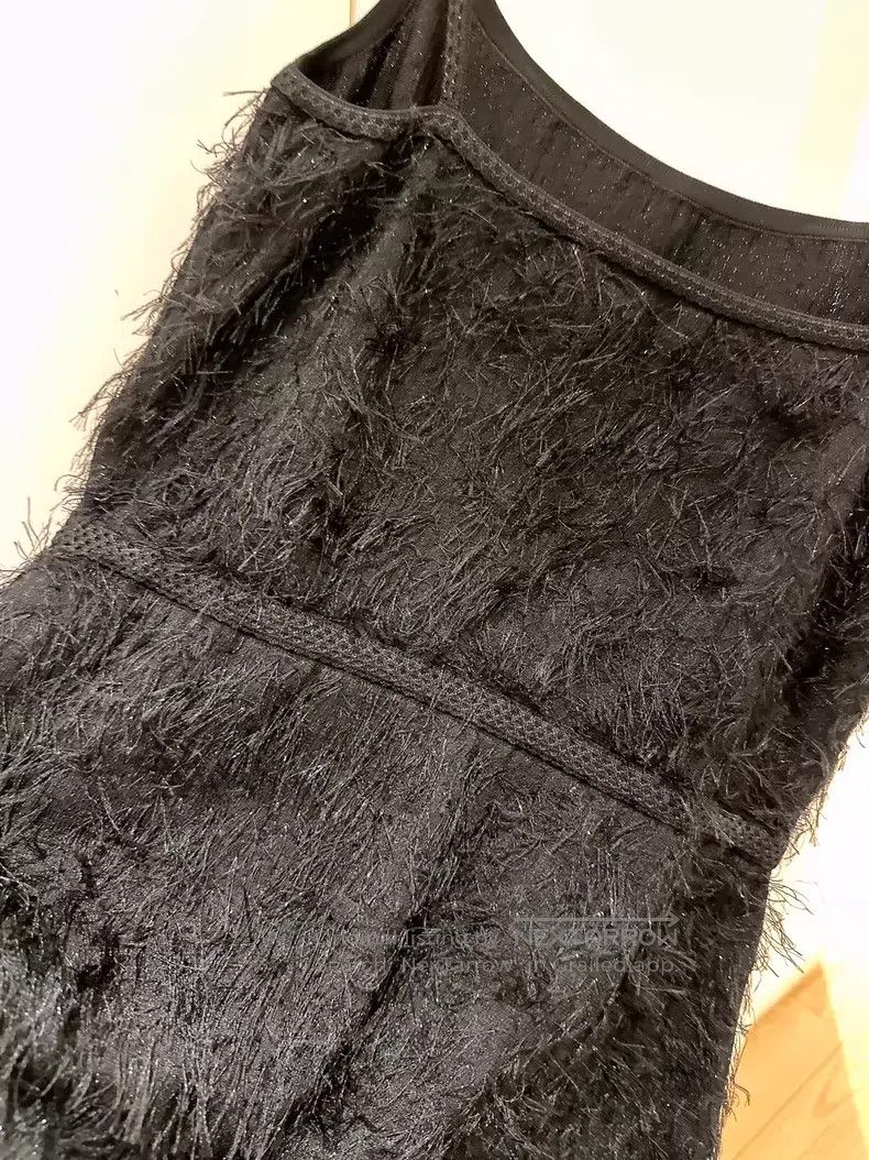 Chanel Chanel Black tasselle strap dress Size XXS / US 00 / IT 34 - 6 Thumbnail