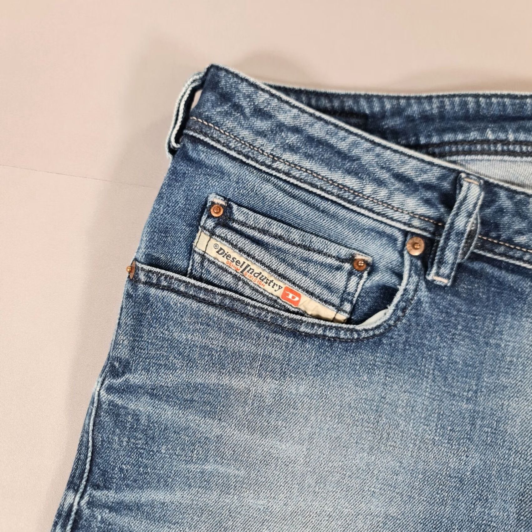 Diesel Diesel Zatiny Jeans Mens Bootcut Denim Stretch 5-Pocket Logo Blue W36 L28 Regular Shirt? Size US 36 / EU 52 - 5 Thumbnail