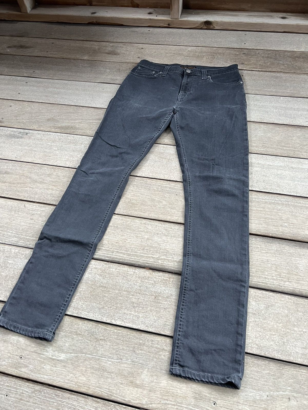 Nudie Jeans Nudie Jeans Pipe Led Monolith Denim Size US 31 - 4 Thumbnail