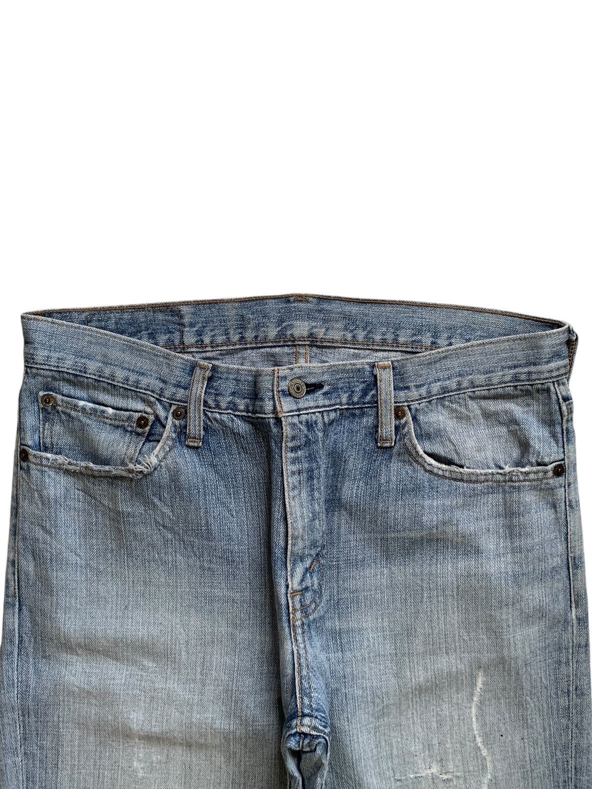 Levi's × Levi's Vintage Clothing Vintage 90s Levis Faded Blue Wash Distressed Baggy Jeans Size US 34 / EU 50 - 4 Thumbnail