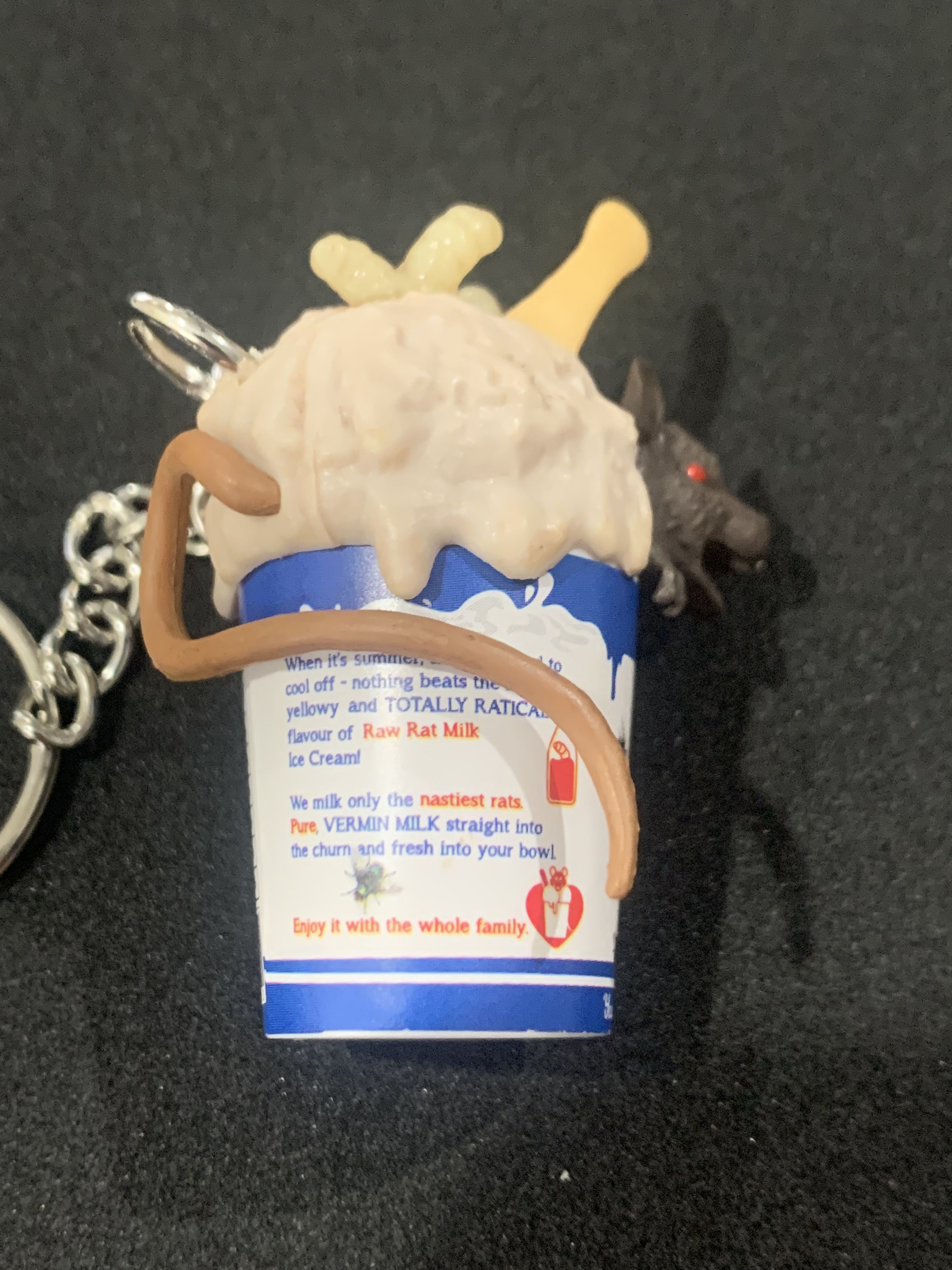Other Gross Minis S2 Keychain - Raw Rat Milk Ice Cream Size ONE SIZE - 3 Thumbnail