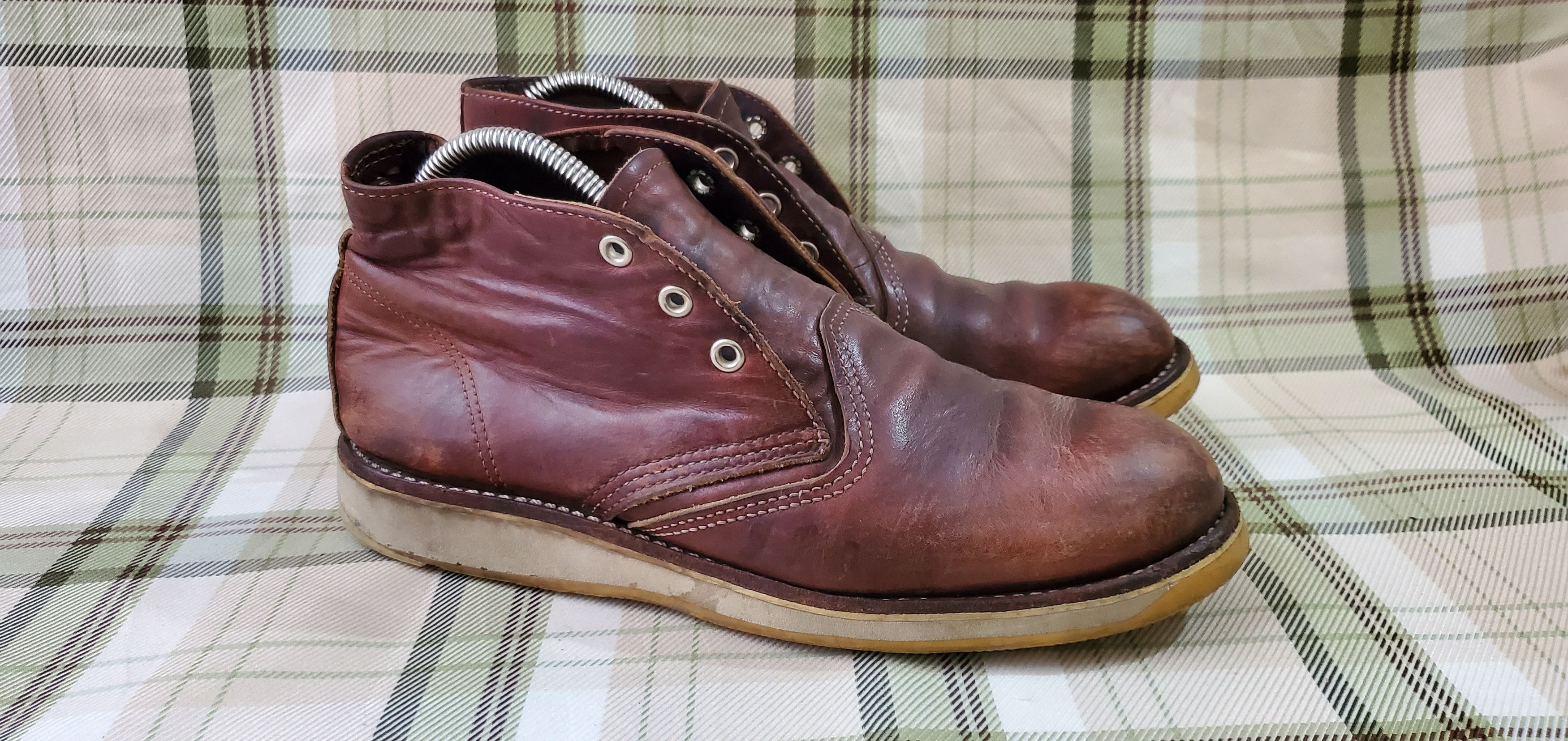 Red Wing RED WING Brown Leather Lace Up Boots Size US 8.5 / EU 41-42 - 3 Thumbnail