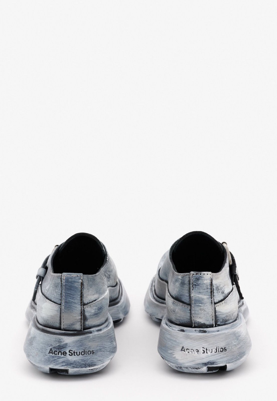 Acne Studios Last Acne Studios Leather Buckle Grey Shoes Size US 8 / EU 41 - 3 Thumbnail