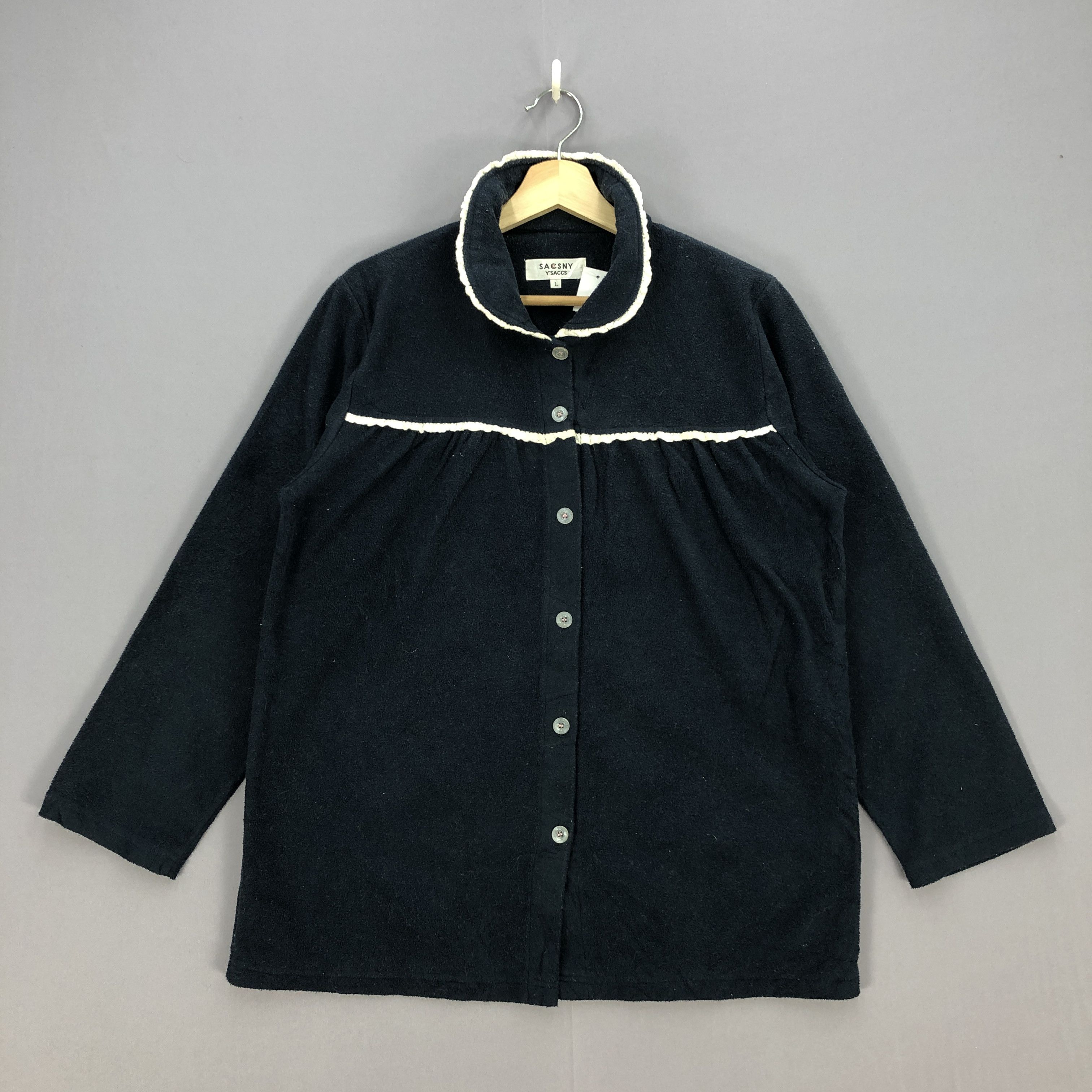 Japanese Brand × Vintage × Yohji Yamamoto Vintage Yohji Yamamoto Sweatshirt Japanese Sacsny Sweater Size L / US 10 / IT 46 - 1 Thumbnail