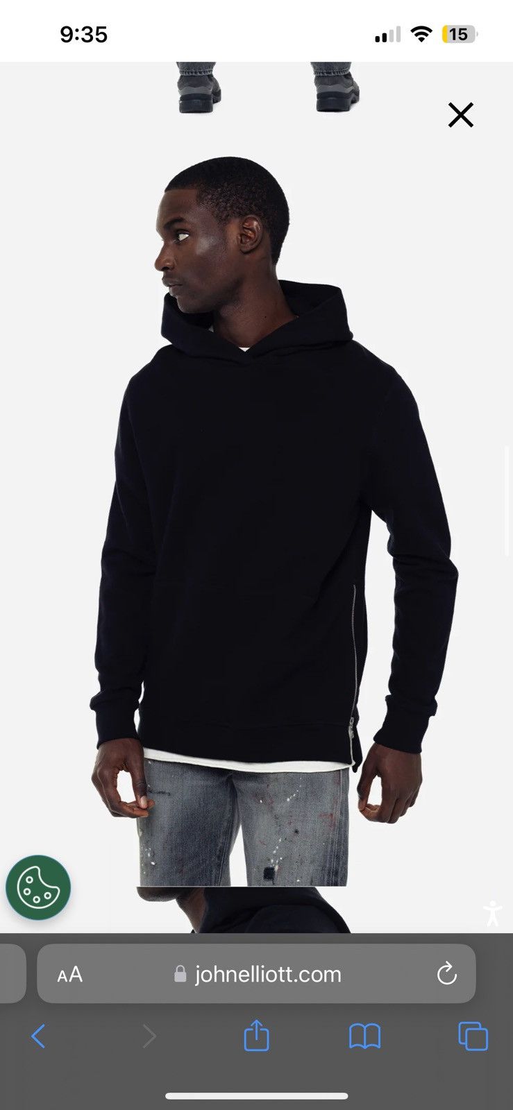 John Elliott JOHN ELLIOTT Black Villain Hoodie Size US L / EU 52-54 / 3 - 8 Thumbnail