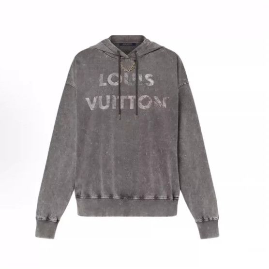 Louis Vuitton Louis Vuitton Washed and used monogrammed hooded sweatshir Size US M / EU 48-50 / 2 - 7 Thumbnail