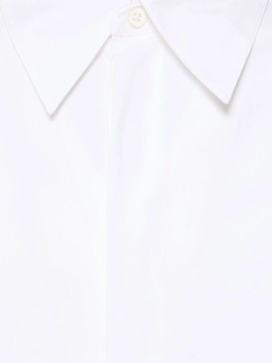Jil Sander o1lsvrm0425 Short Sleeve Cotton Shirt in Optic White Size US M / EU 48-50 / 2 - 5 Thumbnail