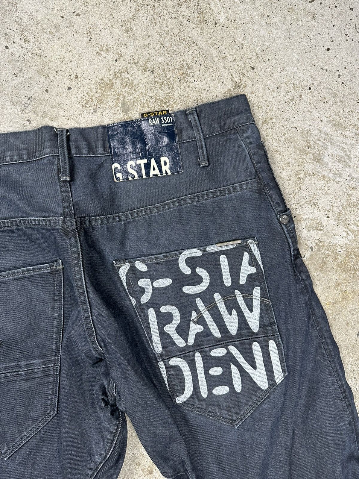 G-Star × Vintage Vintage Y2K G Star Raw Arc Loose Tapered 060 Embro Denim Size US 34 / EU 50 - 4 Thumbnail