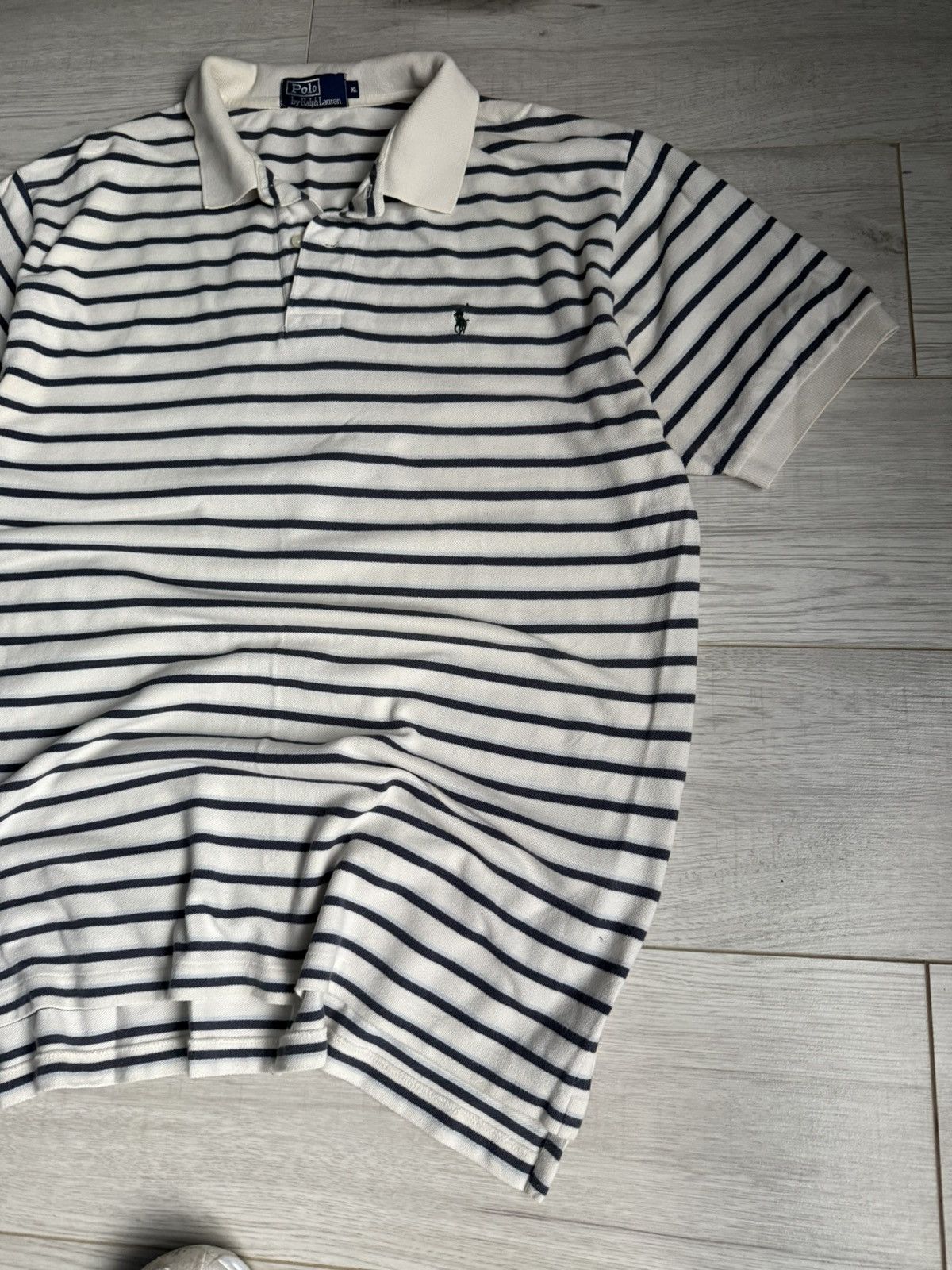 Polo Ralph Lauren × Vintage Vintage striped Polo Ralph Lauren polo shirt Size US XL / EU 56 / 4 - 2 Thumbnail