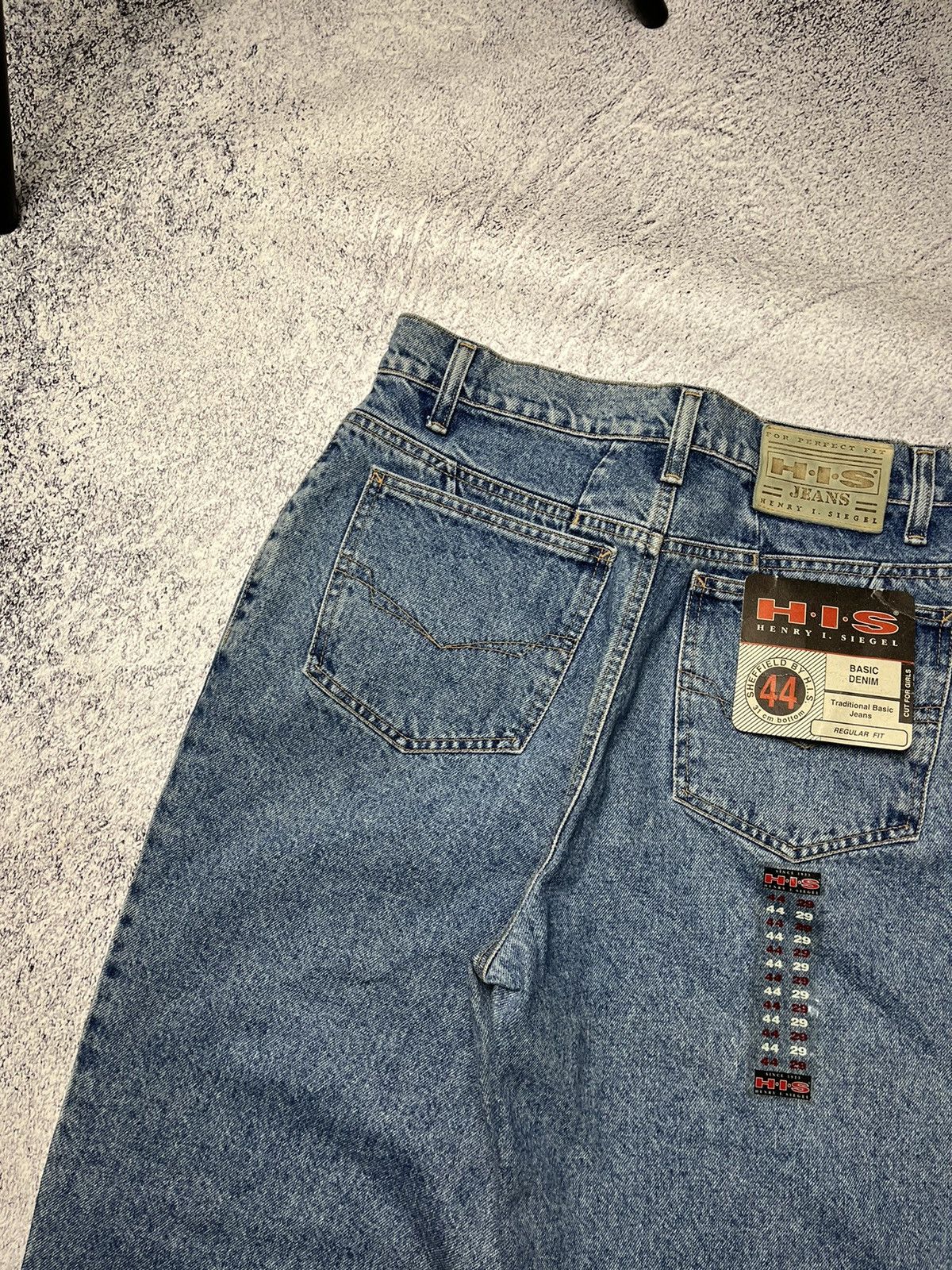 Vintage 🔥New! Vintage Jeans H.I.S Acid Wash Blue Made In USA Size US 32 / EU 48 - 14 Thumbnail