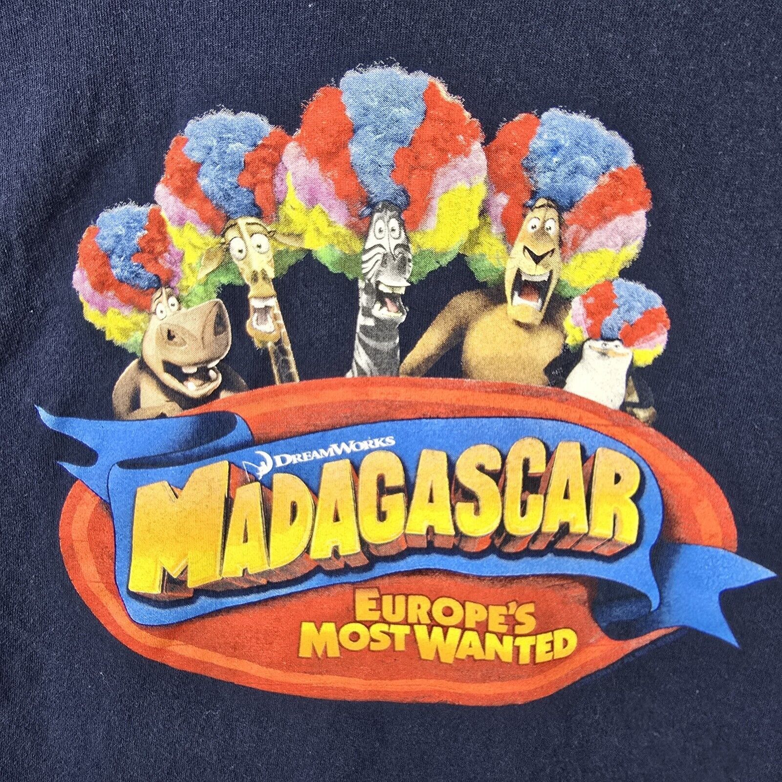 Gildan Madagascar Europes Most Wanted Promo Movie T-shirt Small Size US S / EU 44-46 / 1 - 3 Thumbnail