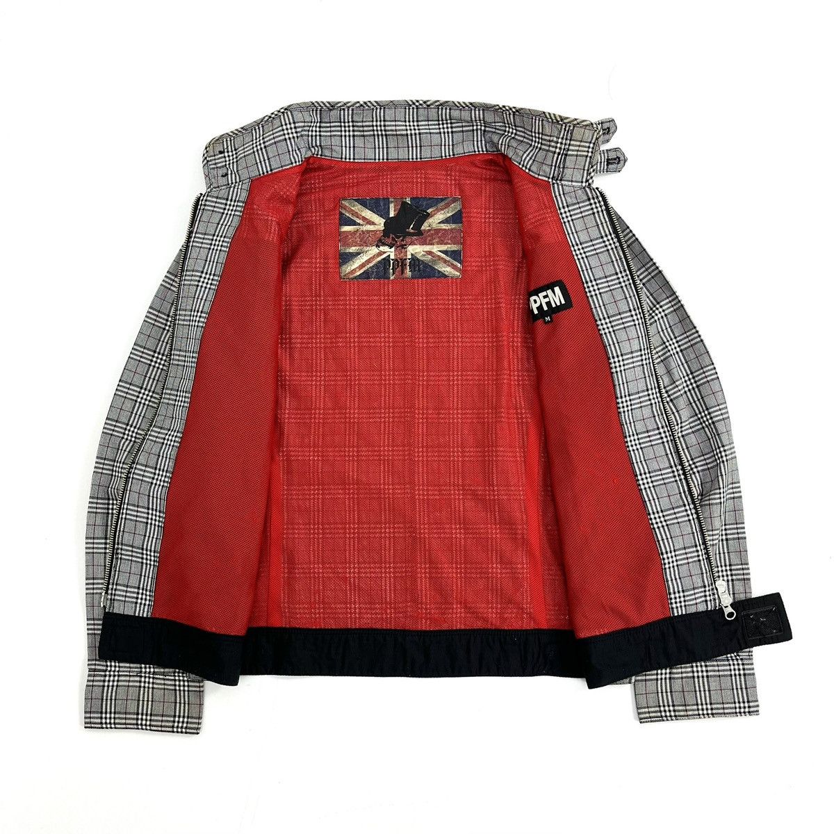 PPFM 2000s PPFM Five Pocket Punks Plaid Bikers Jacket Lgb Goa Size US M / EU 48-50 / 2 - 12 Thumbnail