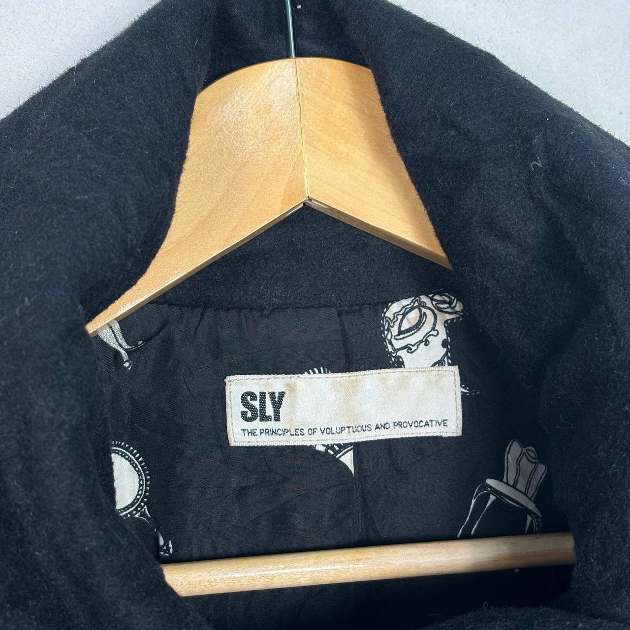 SLY FINAL DROP! SLY Wool Black Peacoat Jacket Size US M / EU 48-50 / 2 - 8 Thumbnail