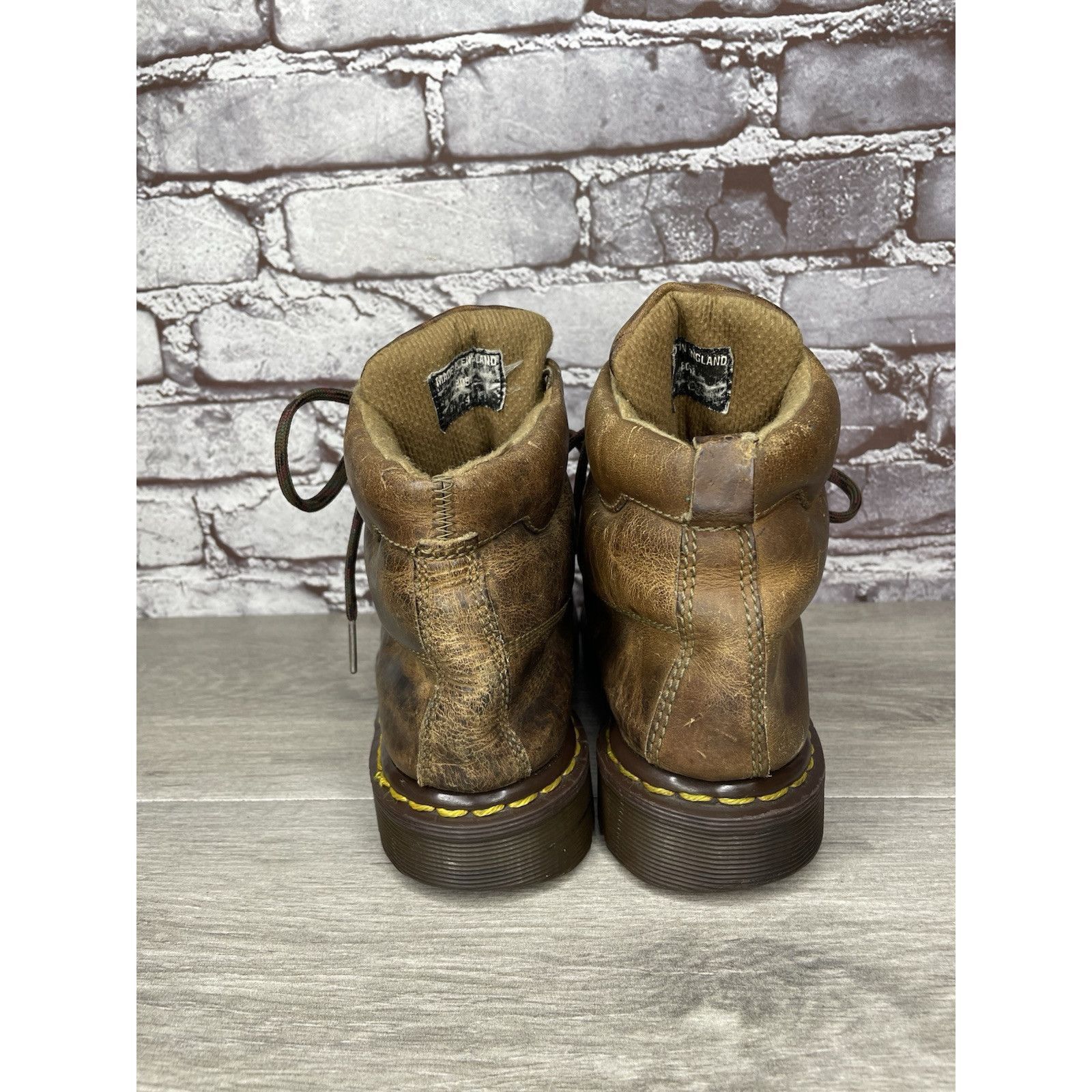 Dr. Martens VTG Dr Doc Martens Brown Leather Lace Up Boots Unisex Sz 4UK Size US 5 / IT 35 - 4 Thumbnail
