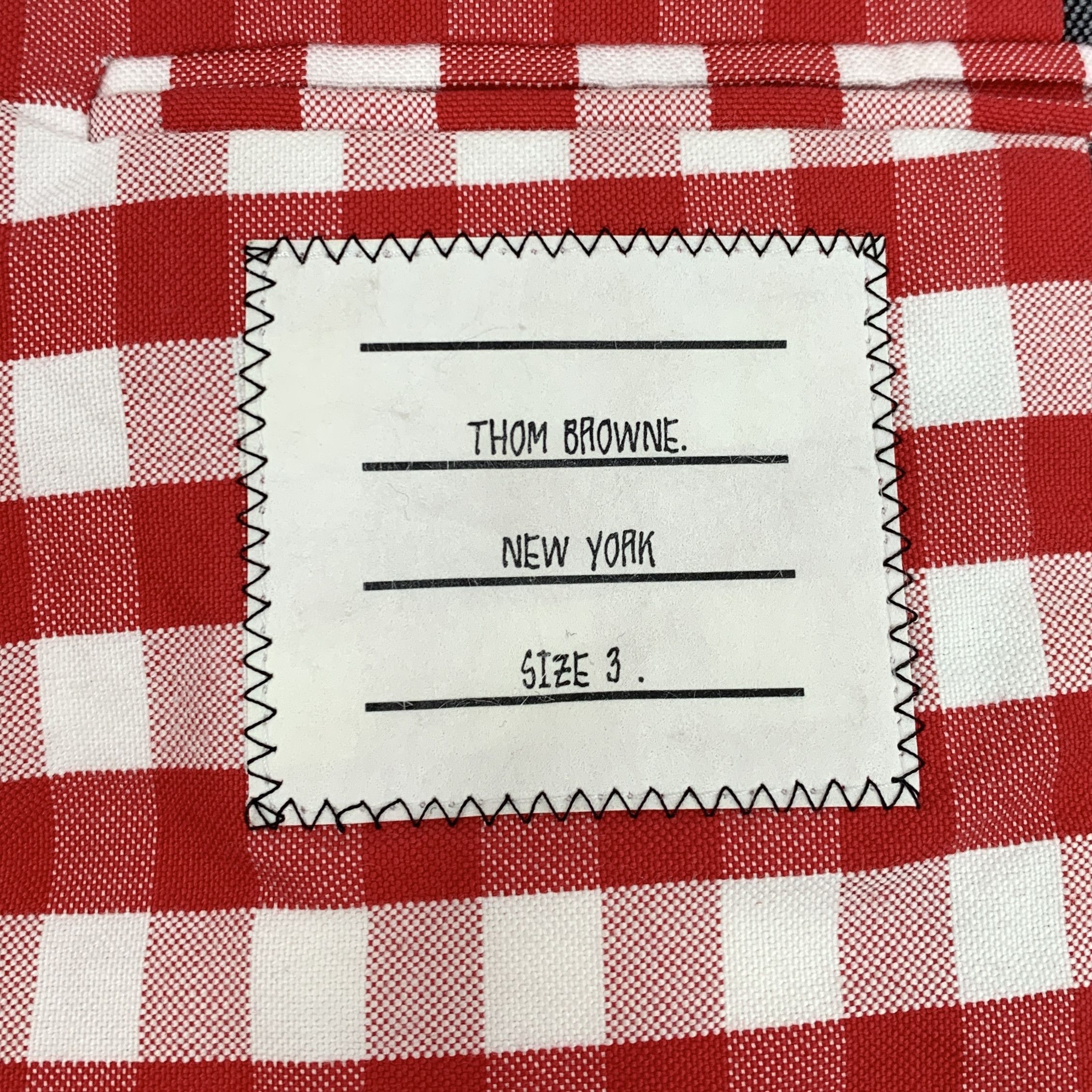 Thom Browne Thom Browne Colorblock Plaid Wool Blazer (3L) Size 44R - 7 Thumbnail