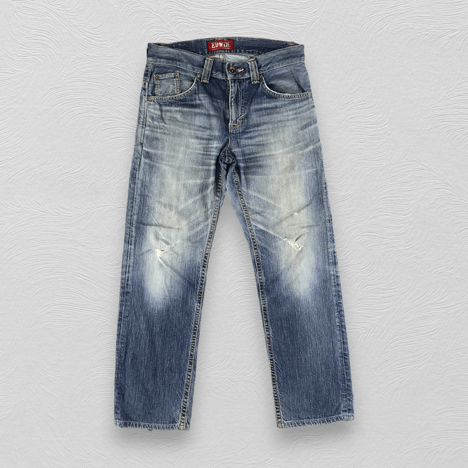 Edwin Edwin XV Jeans Faded Blue Denim KJ1848 Size US 30 / EU 46 - 1 Thumbnail