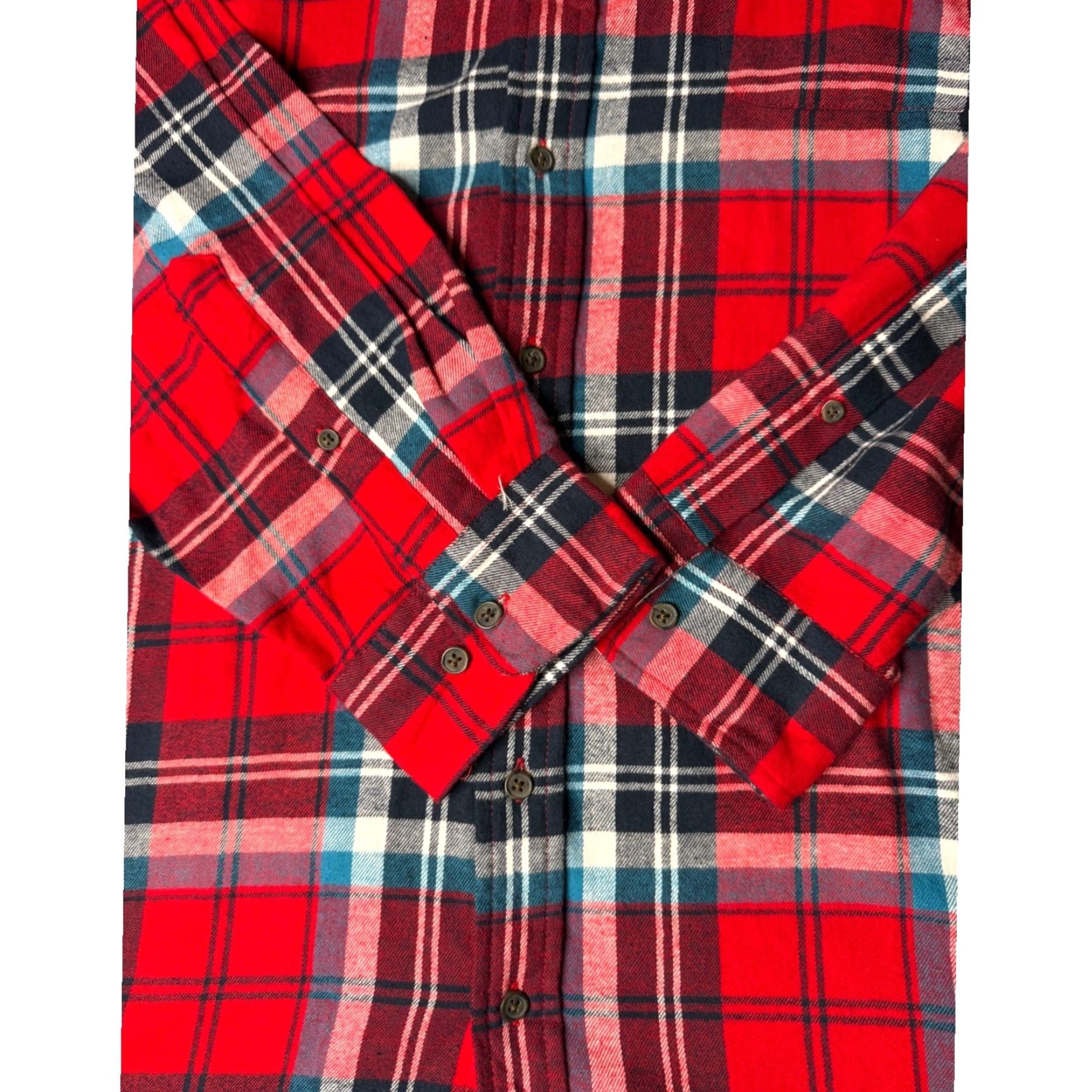 Vintage HB Flannel Shirt DXL Red Plaid Long Sleeve Button Up Casual 3XLT Size US XXL / EU 58 / 5 - 5 Thumbnail