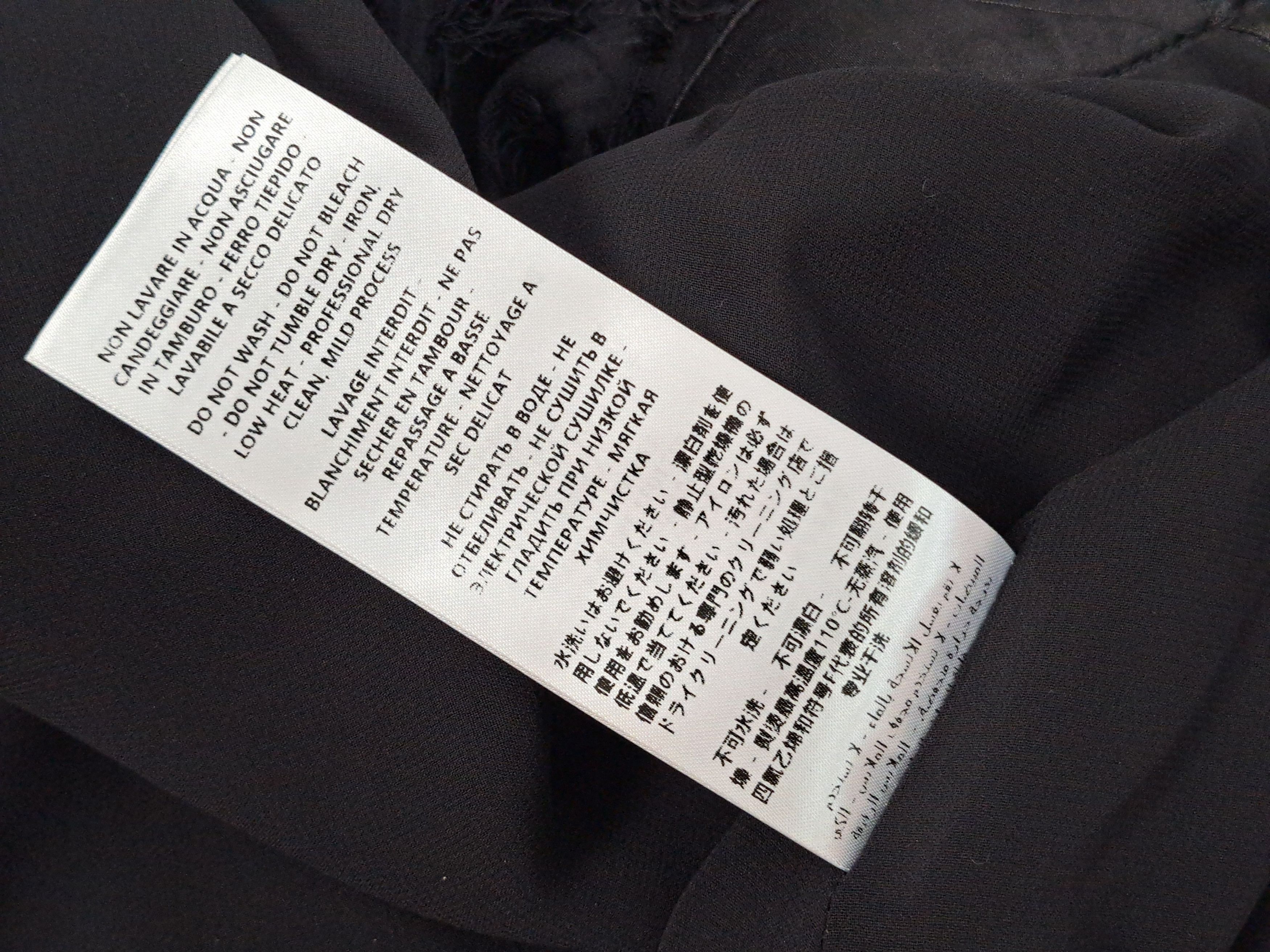 Alexander McQueen McQ ALEXANDER McQUEEN semi-transparent black skirt. Size 27" / US 4 / IT 40 - 10 Thumbnail