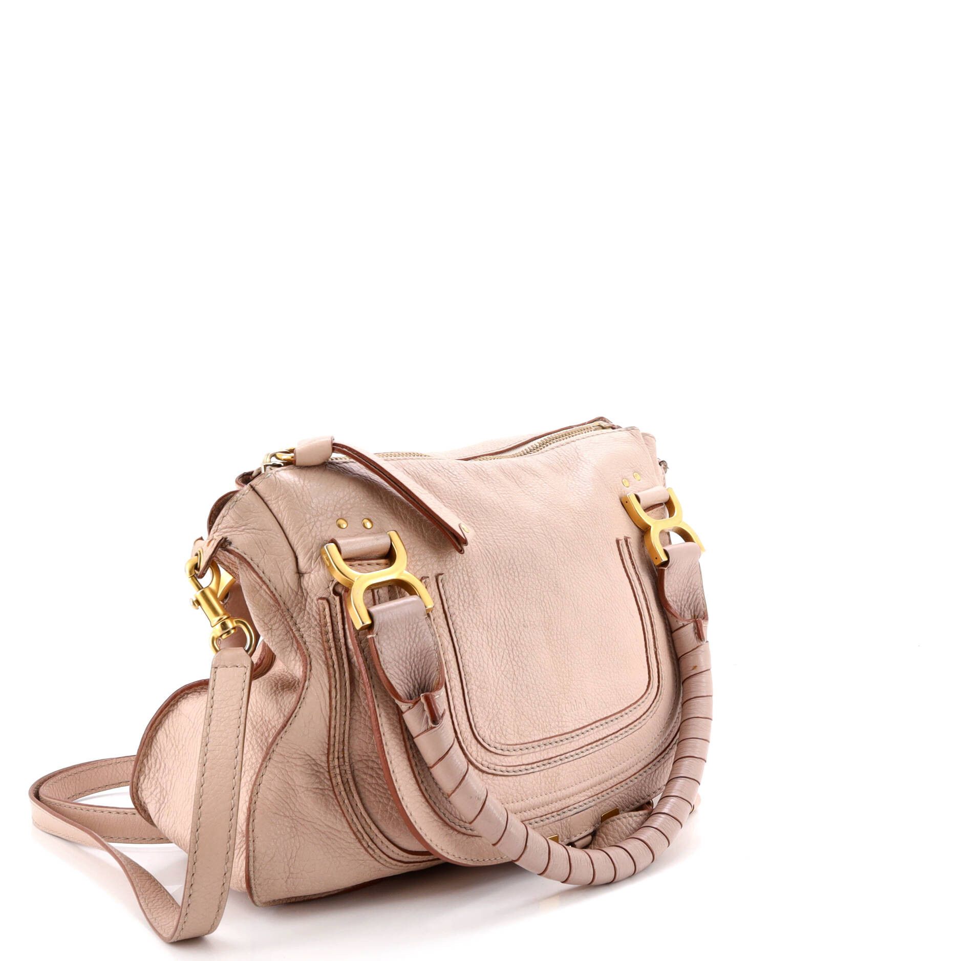 Chloe Marcie Satchel Leather Medium Size ONE SIZE - 1 Thumbnail