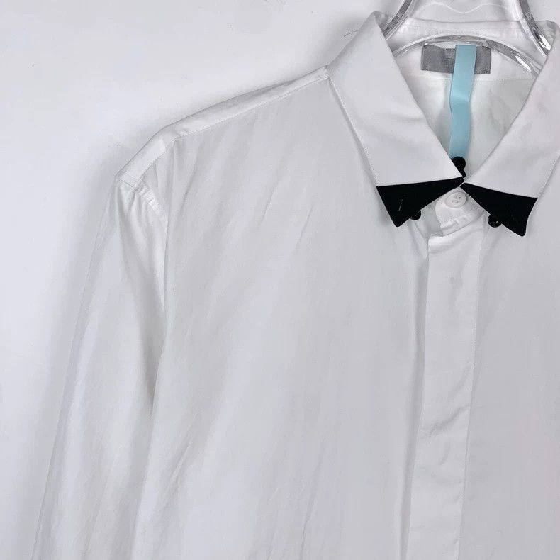 Dior Dior Size 38 Pointed collar design white lapel long-sleeved Size US XXS / EU 40 - 3 Thumbnail