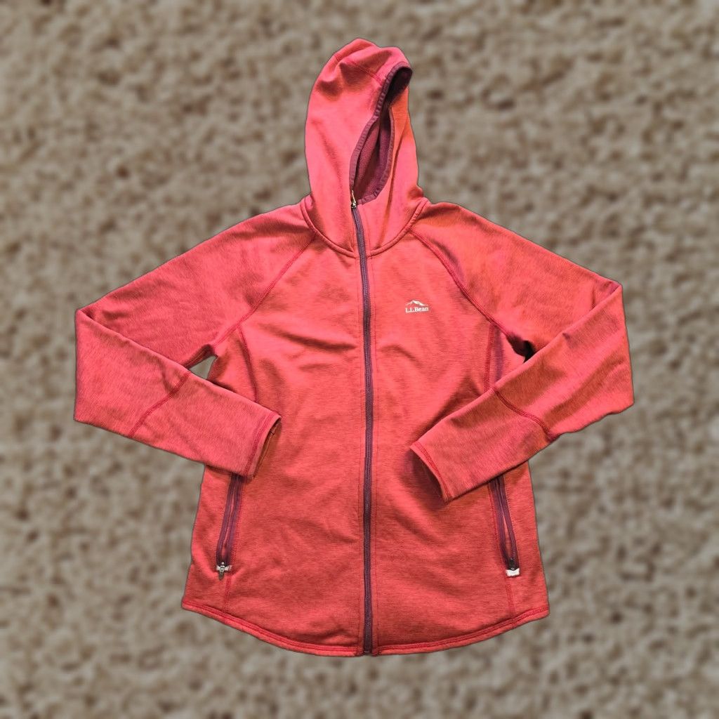 Vintage LL Bean Jacket Womens Size Small Red Hoodie Full Zip Sweatshirt Pockets Casual Size S / US 4 / IT 40 - 1 Thumbnail