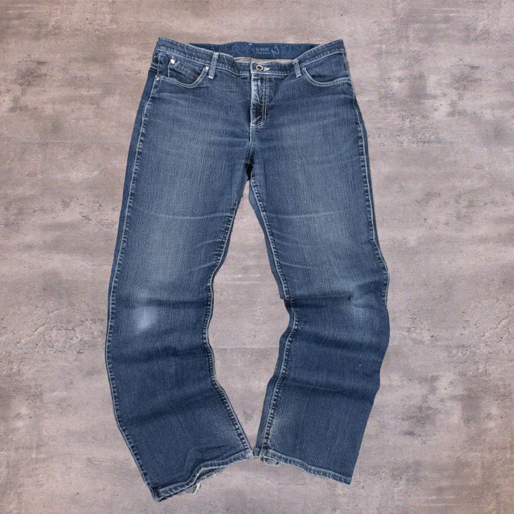 Wrangler Y2K Wrangler QBaby Bootcut Indigo Jeans Size US 36 / EU 52 - 2 Thumbnail